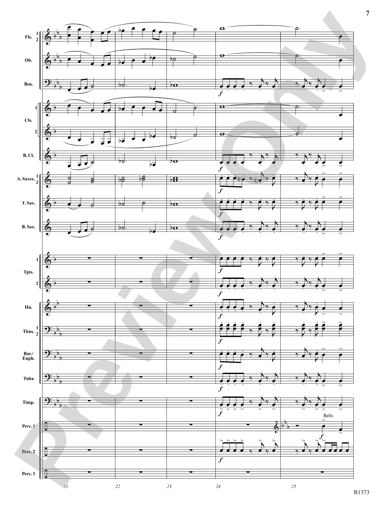 Forest Brook Overture: Concert Band Conductor Score & Parts