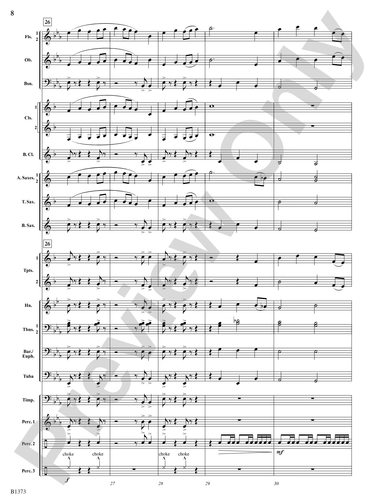 Forest Brook Overture: Concert Band Conductor Score & Parts