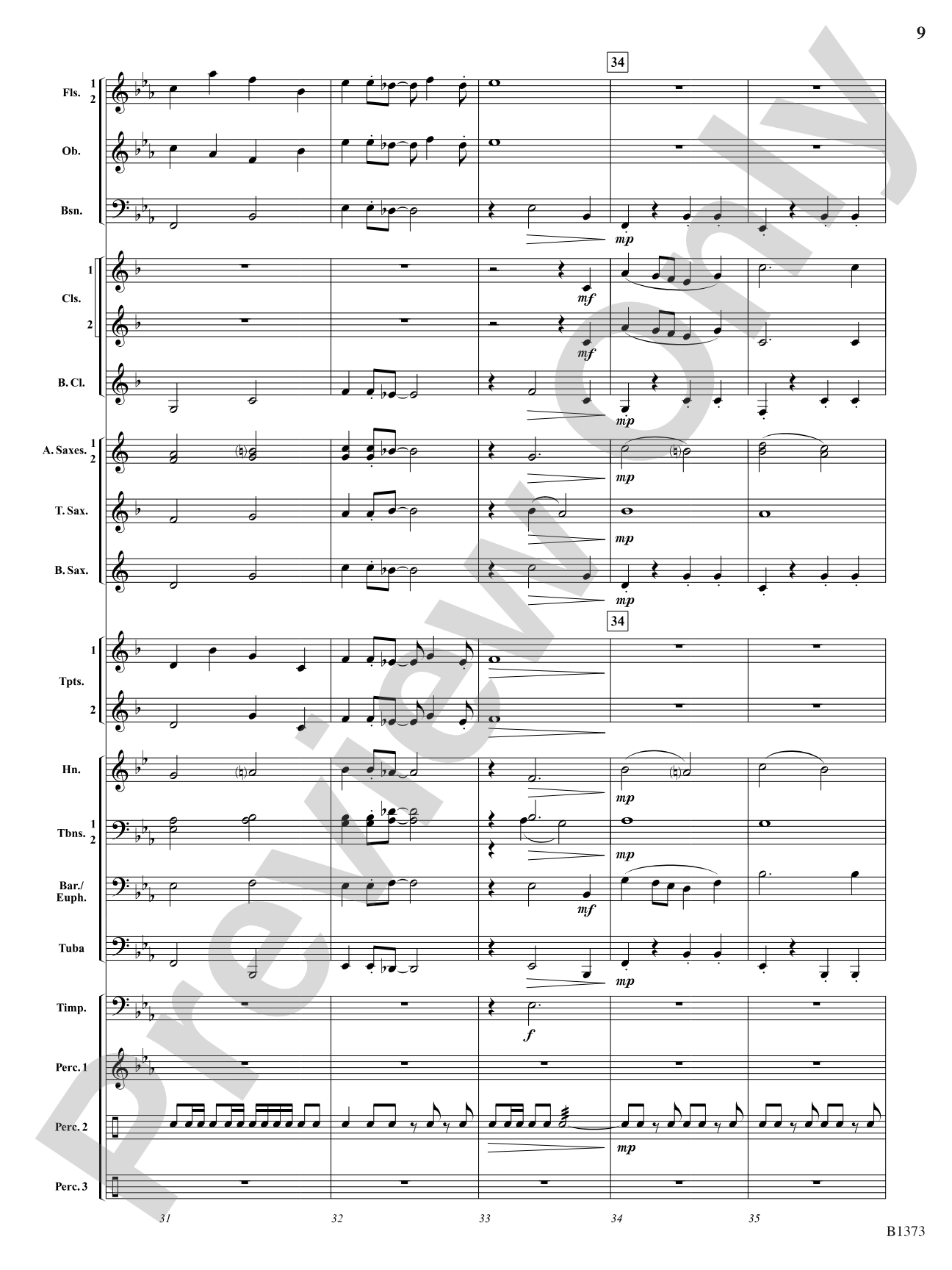 Forest Brook Overture: Concert Band Conductor Score & Parts