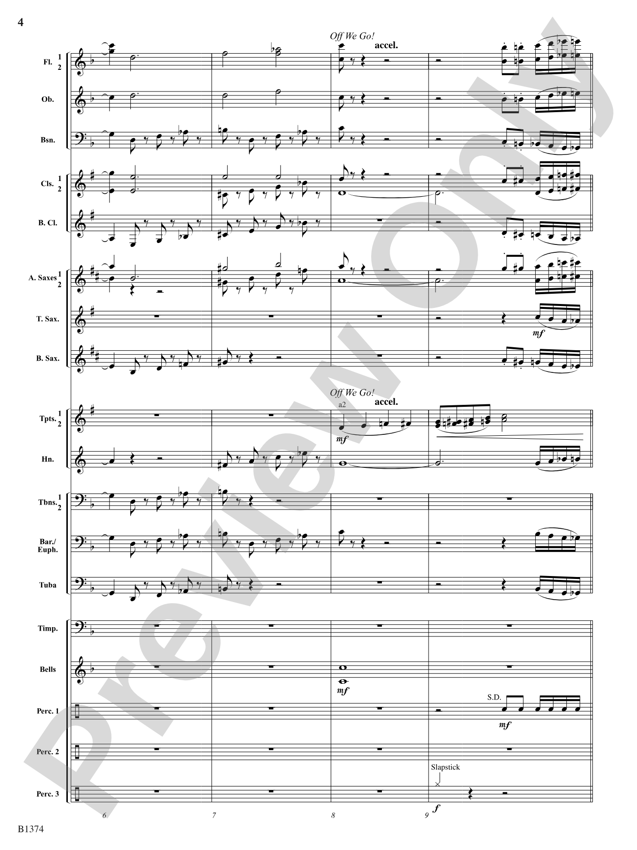 A Stowaway on Santa's Sleigh (Around the World on Christmas Eve): Concert Band Conductor Score & Parts