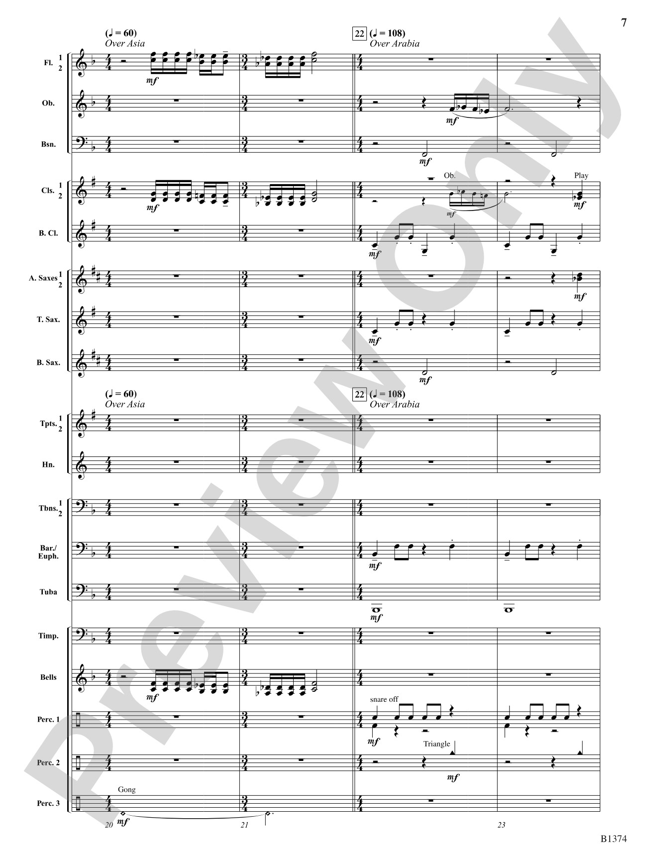 A Stowaway on Santa's Sleigh (Around the World on Christmas Eve): Concert Band Conductor Score & Parts