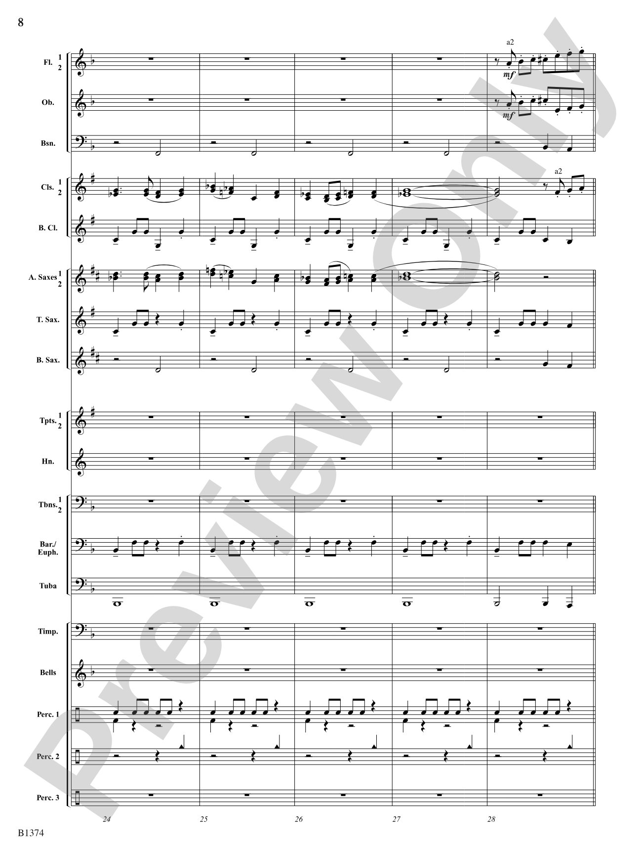 A Stowaway on Santa's Sleigh (Around the World on Christmas Eve): Concert Band Conductor Score & Parts