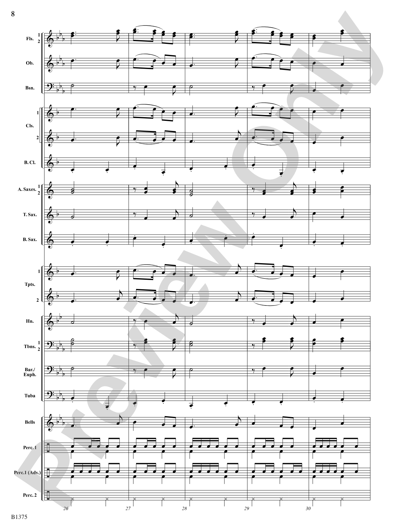 Excelsior! (Concert March): Concert Band Conductor Score & Parts