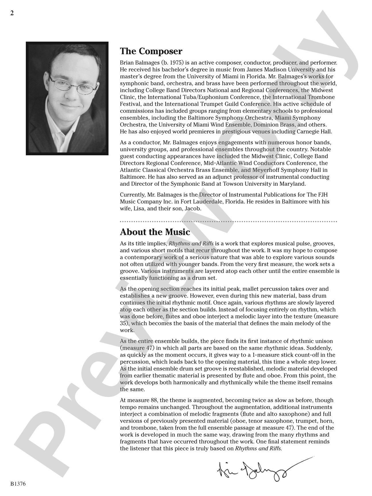 Rhythms and Riffs: Score