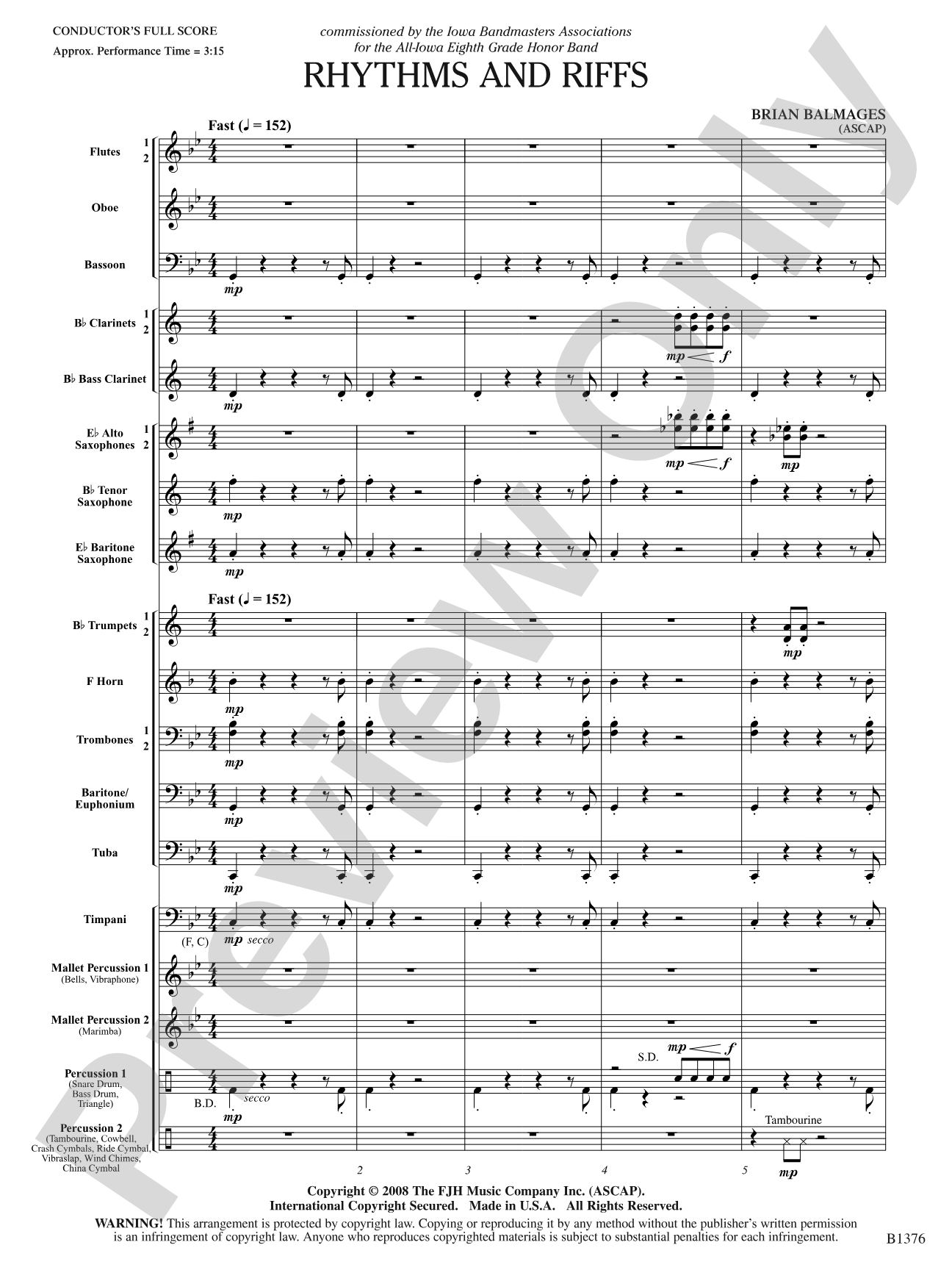 Rhythms and Riffs: Score
