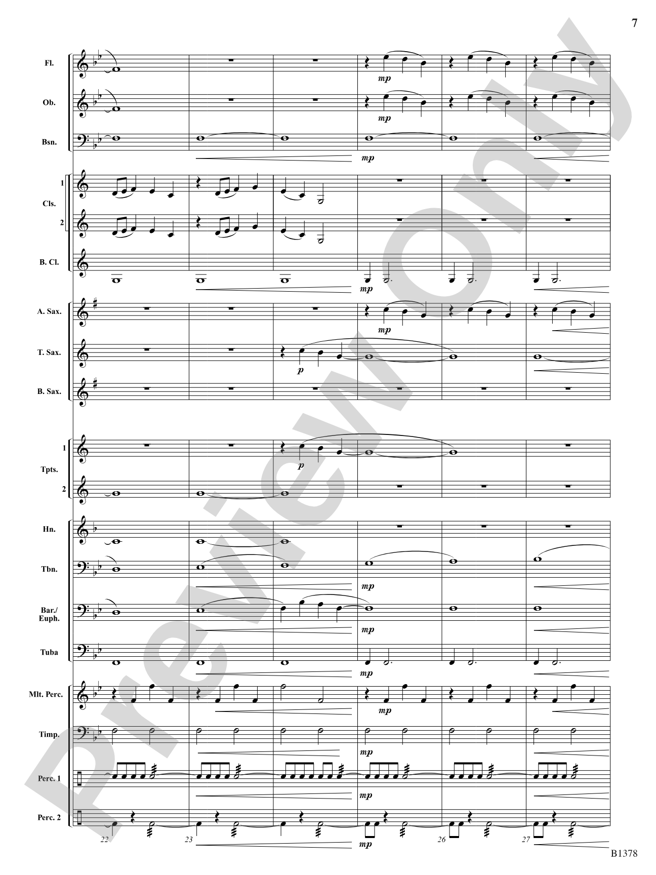 Fireburst Fanfare: Concert Band Conductor Score & Parts