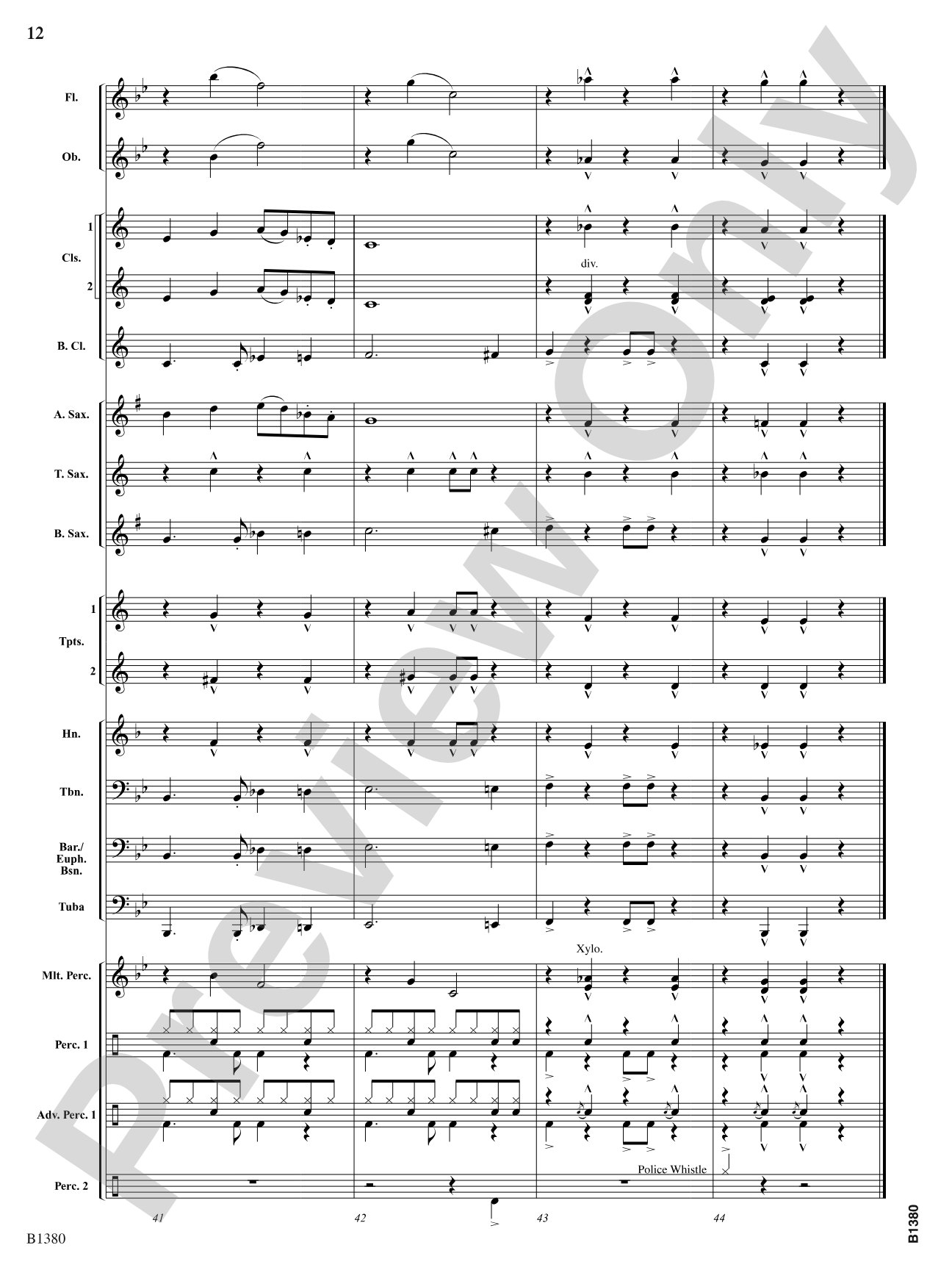 Traffic Jam: Concert Band Conductor Score & Parts