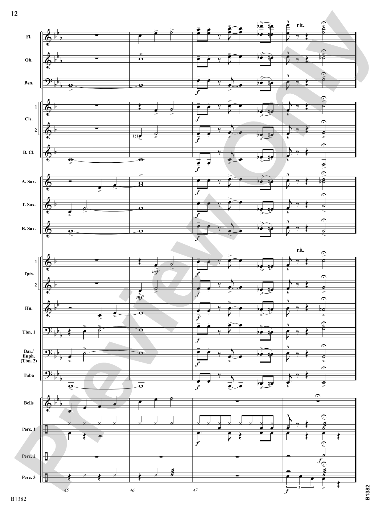 Mount Rockmore: Concert Band Conductor Score & Parts