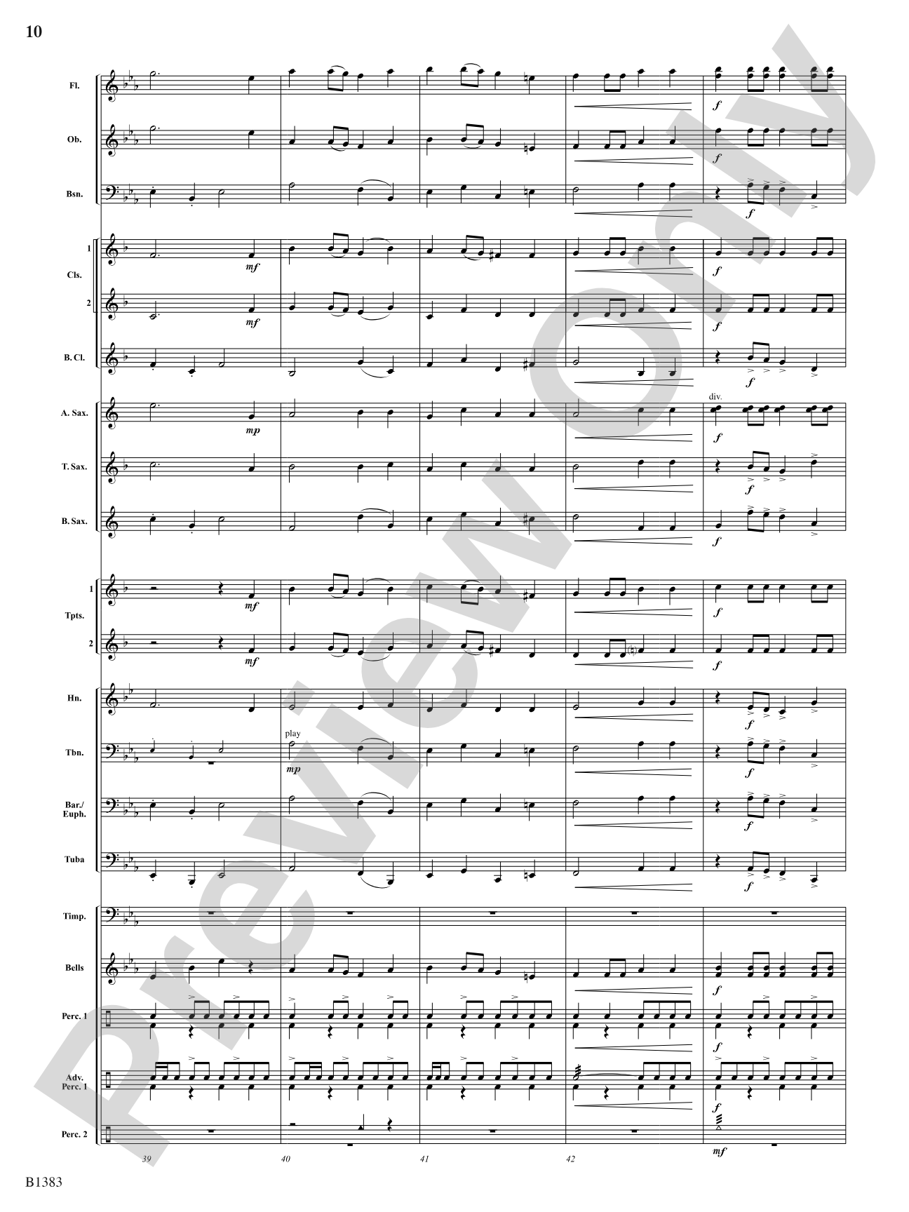 Summit Fanfare: Concert Band Conductor Score & Parts