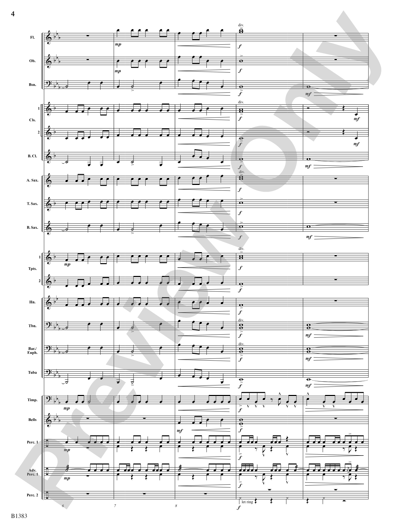 Summit Fanfare: Concert Band Conductor Score & Parts