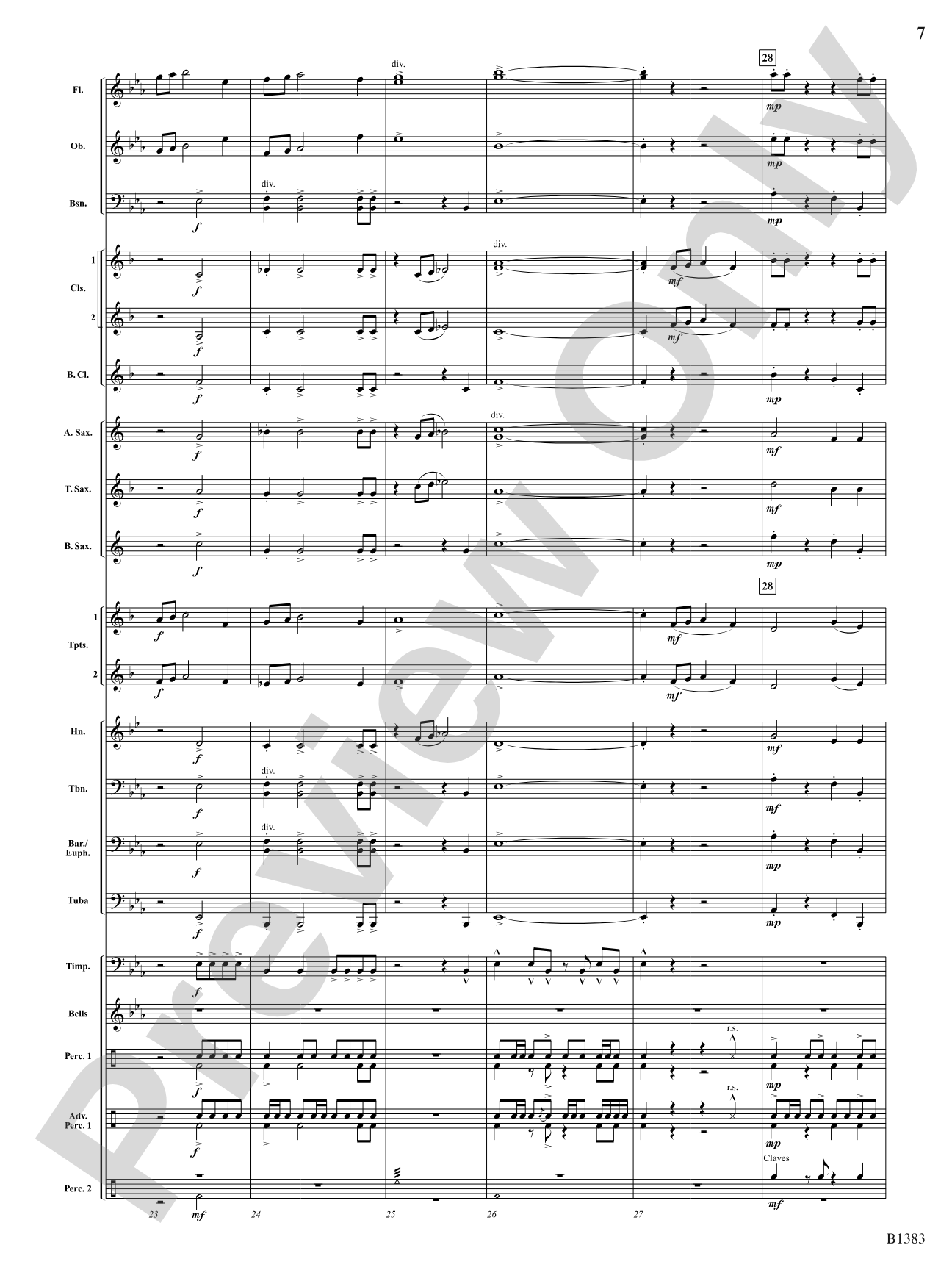 Summit Fanfare: Concert Band Conductor Score & Parts
