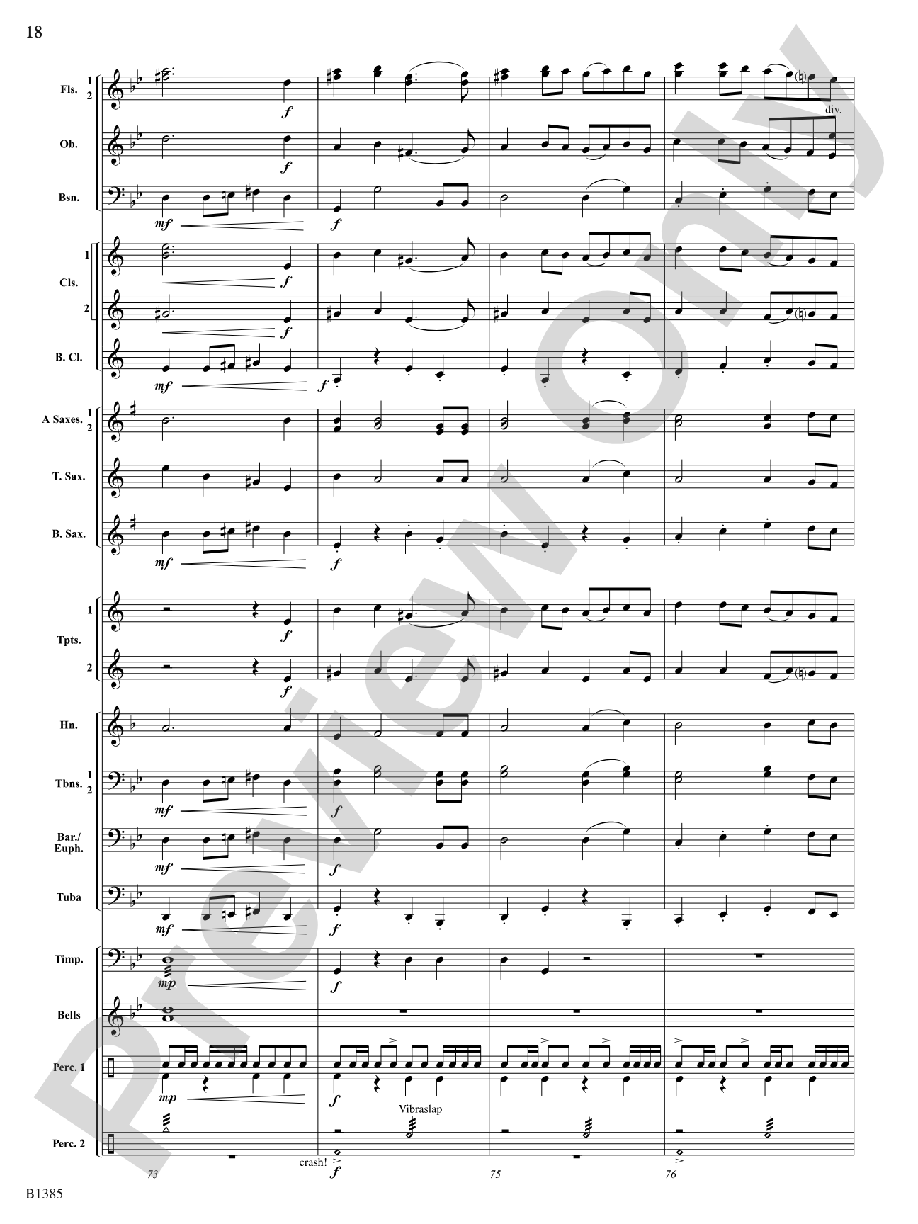 Krakatoa (Mountain of Fire): Concert Band Conductor Score & Parts