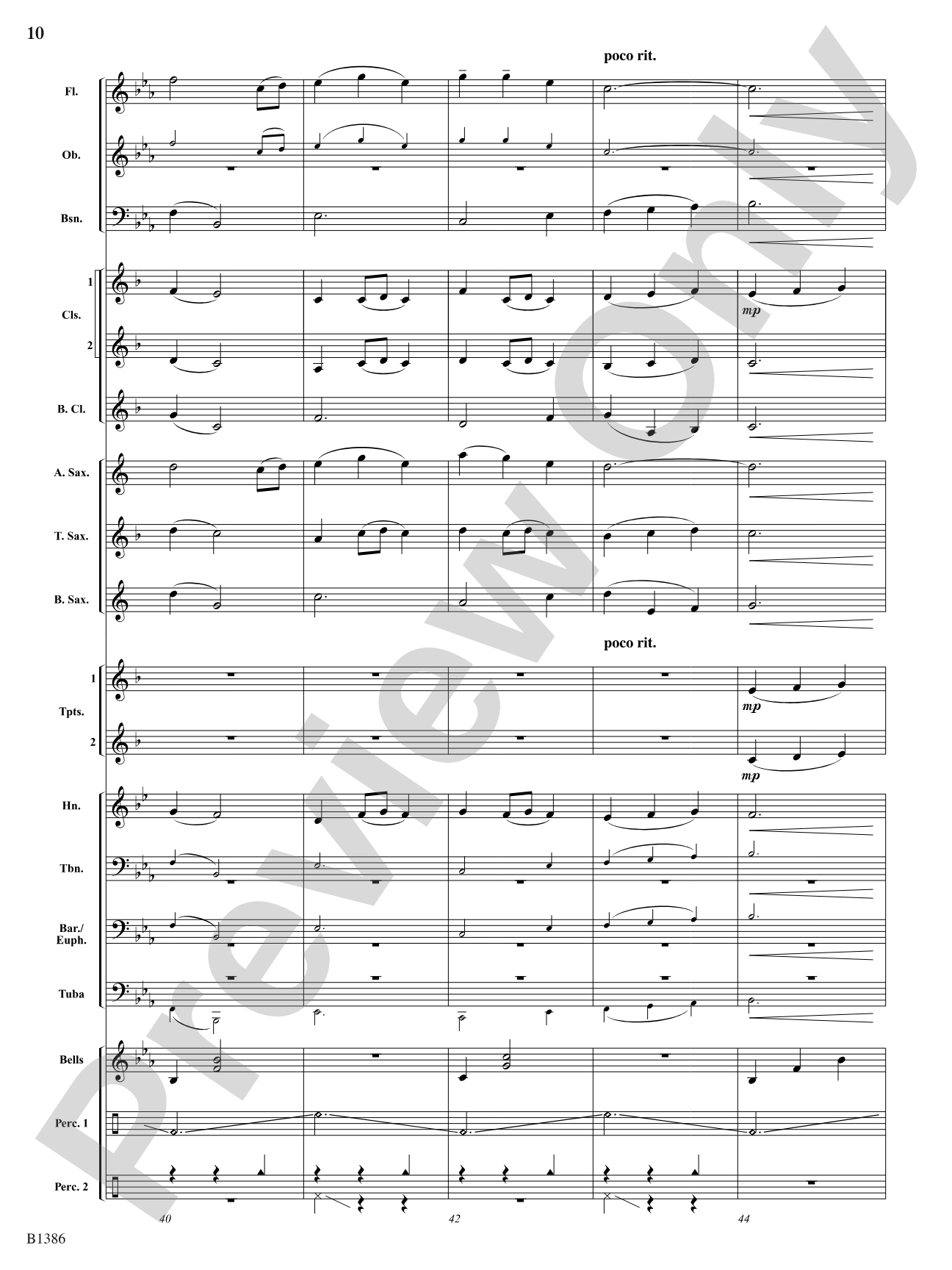 Spring: Concert Band Conductor Score & Parts