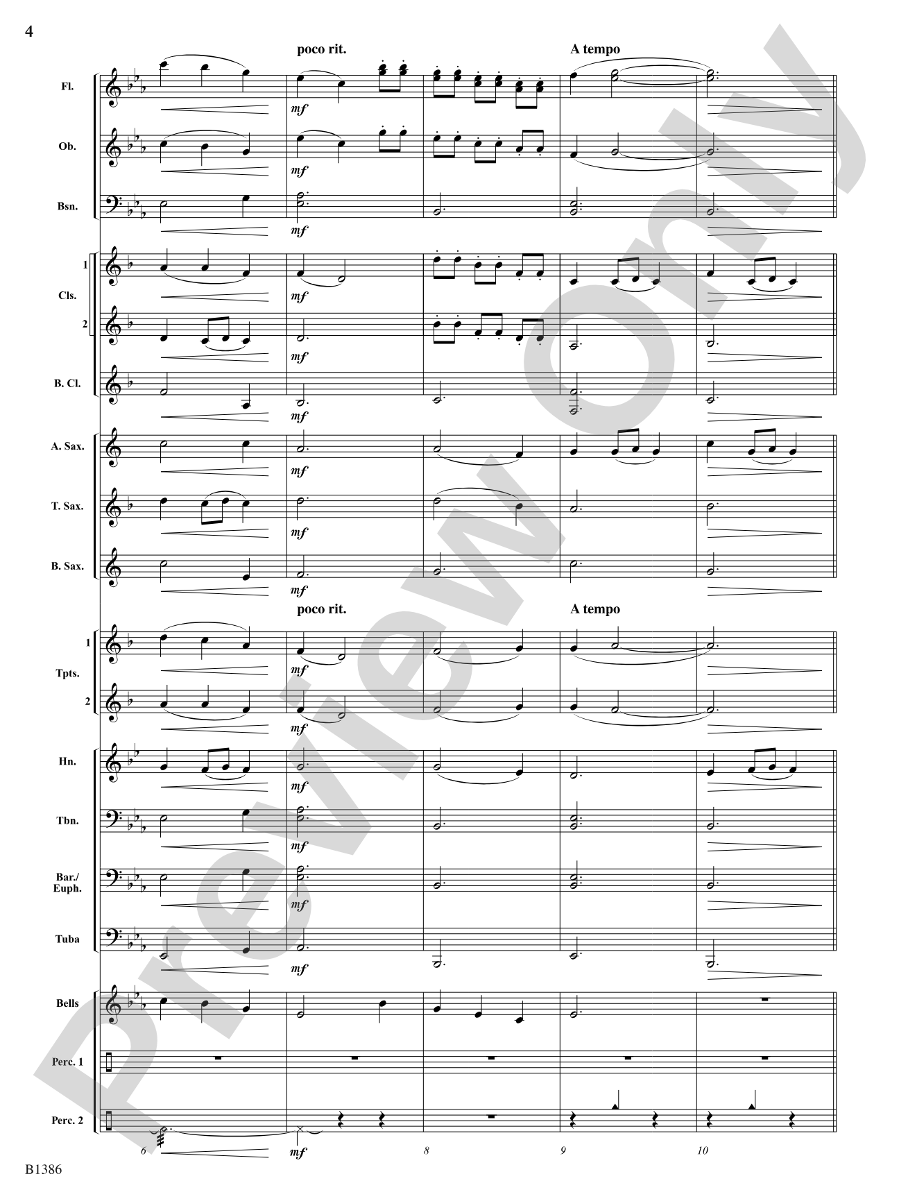 Spring: Concert Band Conductor Score & Parts