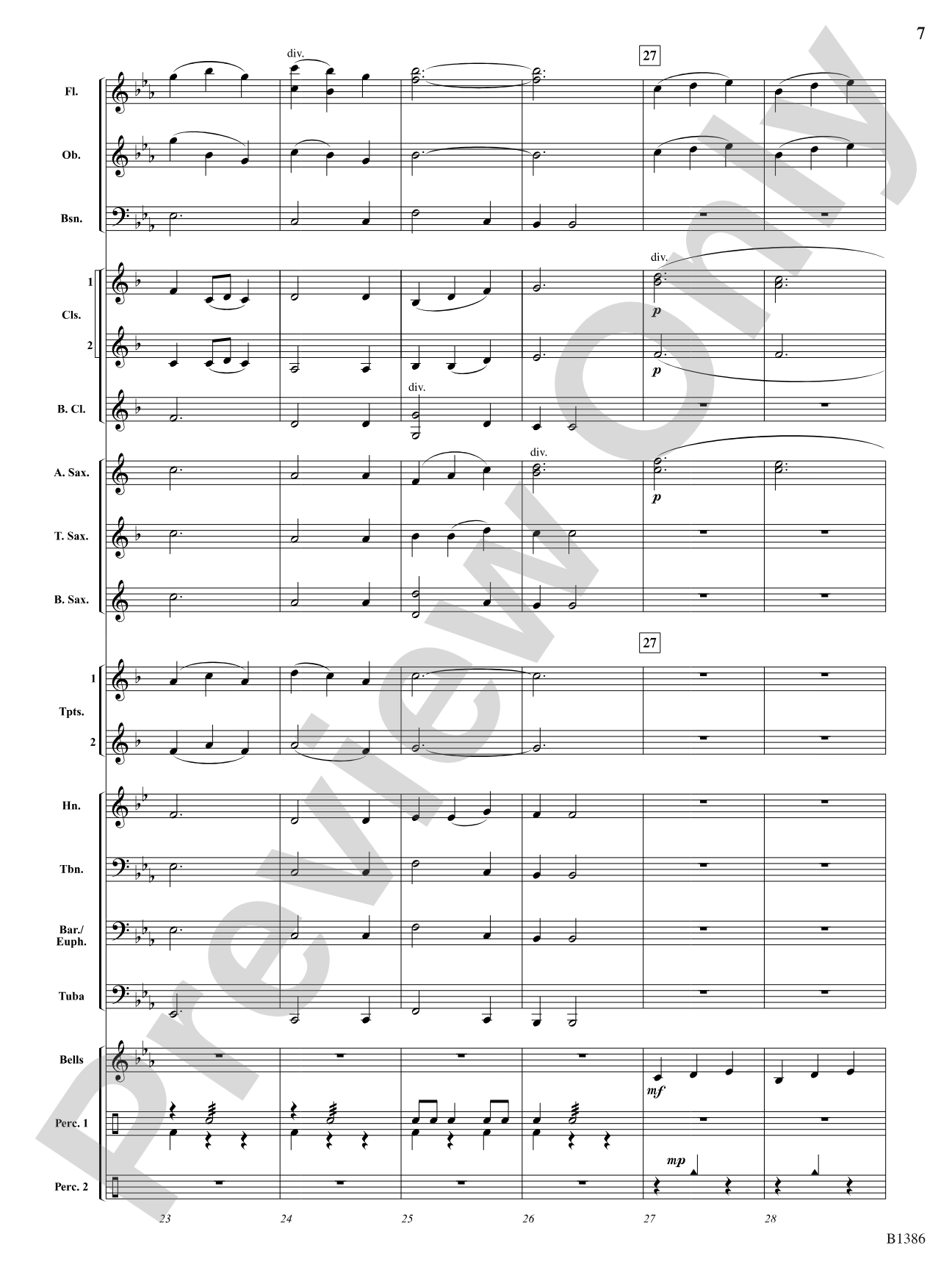 Spring: Concert Band Conductor Score & Parts