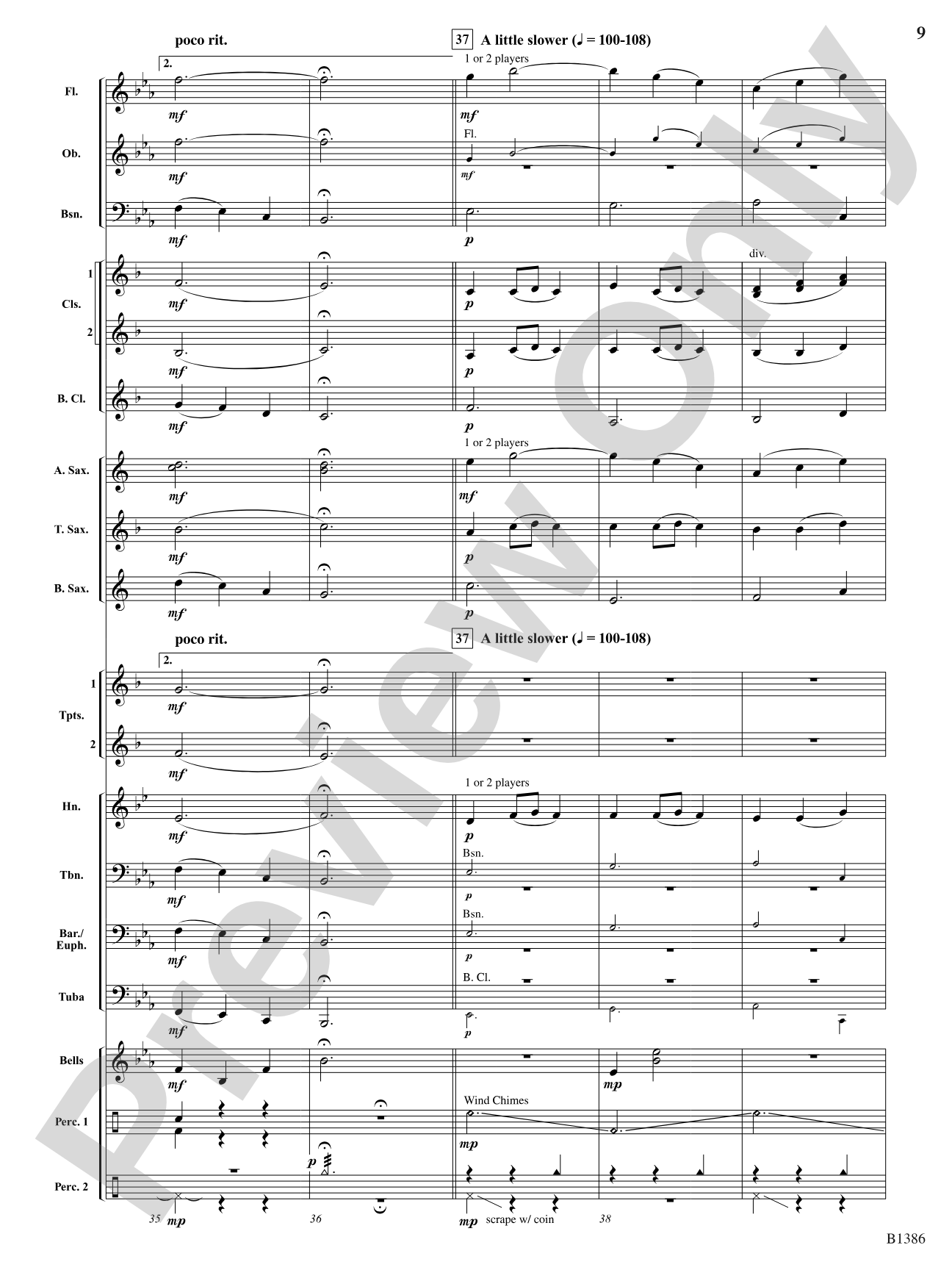Spring: Concert Band Conductor Score & Parts