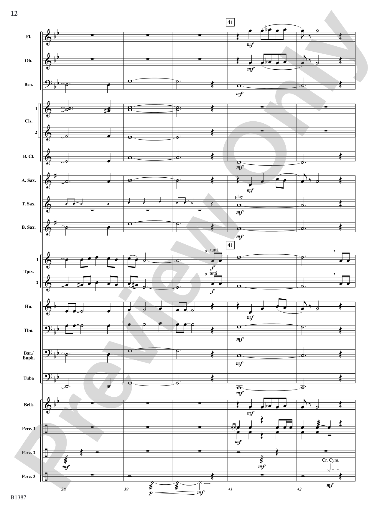 Fiesta Española: Concert Band Conductor Score & Parts