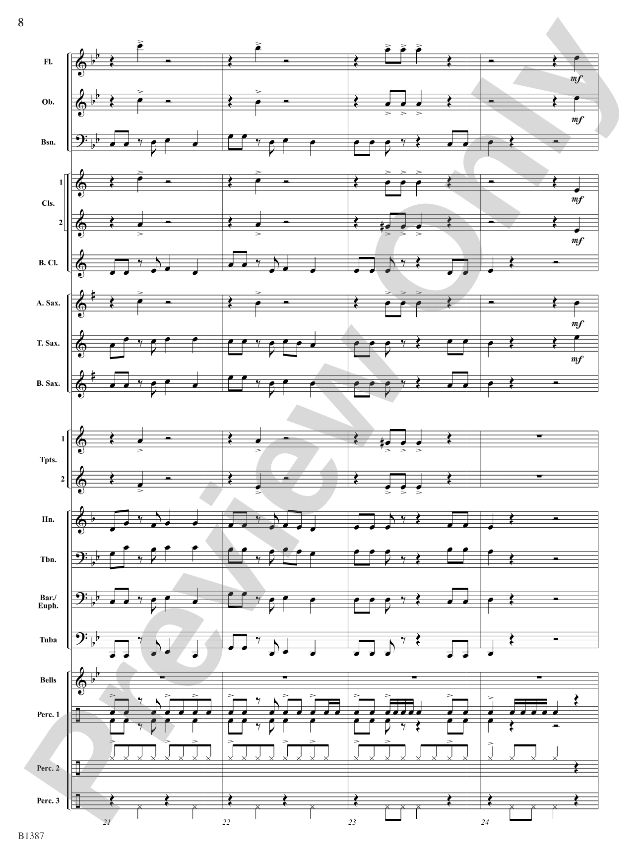 Fiesta Española: Concert Band Conductor Score & Parts