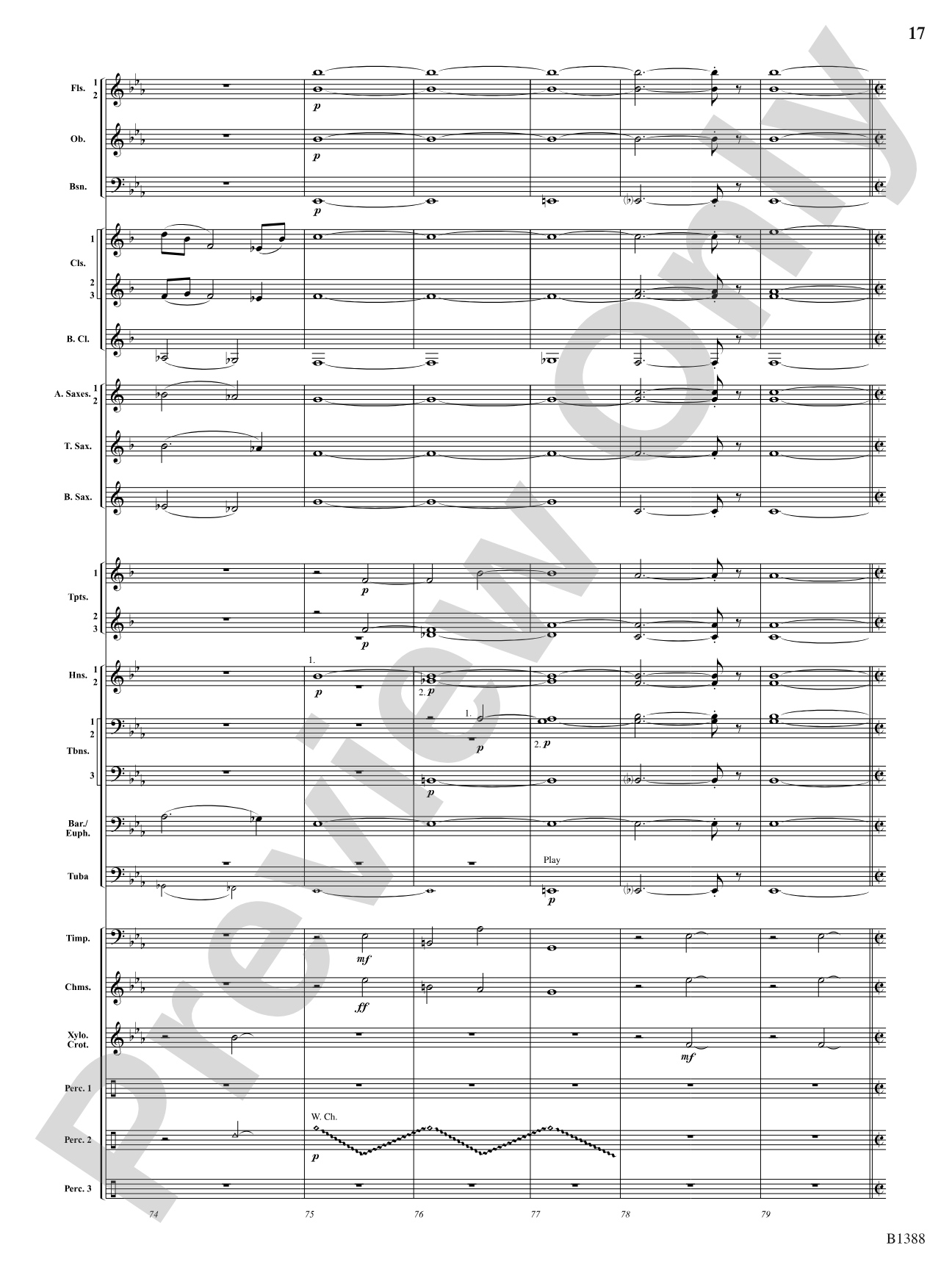Four Moons: Concert Band Conductor Score & Parts