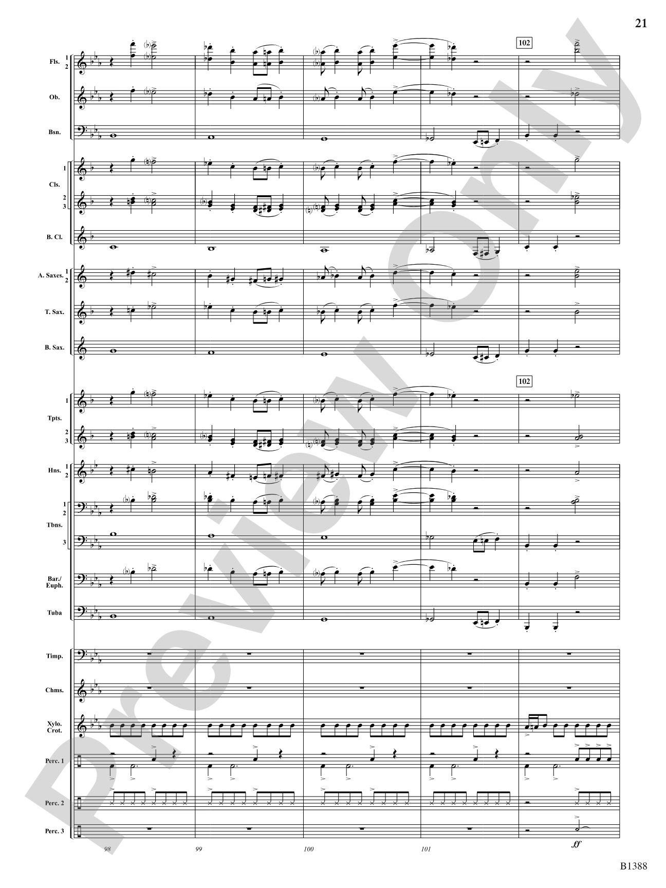 Four Moons: Concert Band Conductor Score & Parts