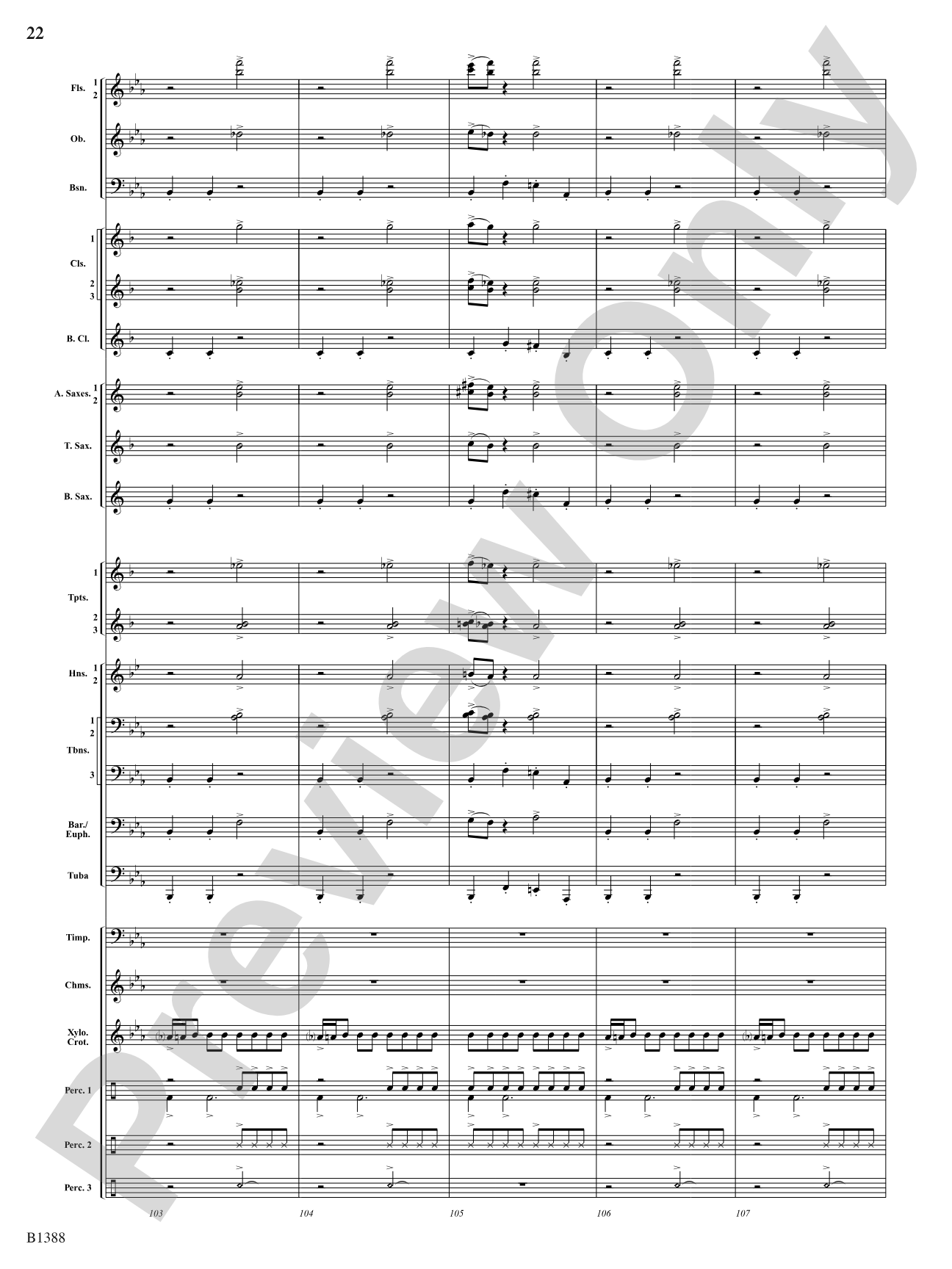 Four Moons: Concert Band Conductor Score & Parts