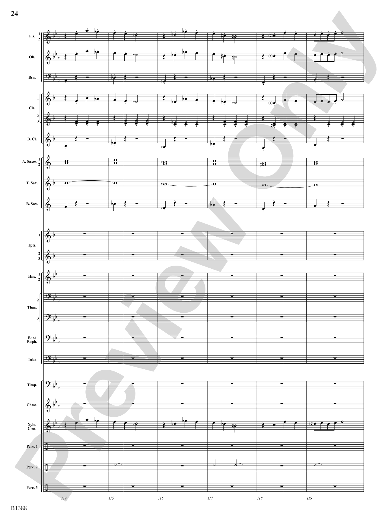 Four Moons: Concert Band Conductor Score & Parts