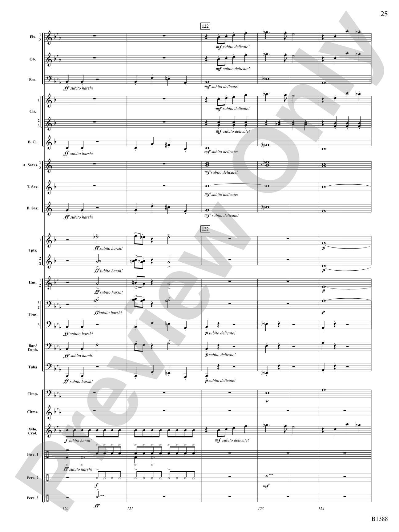 Four Moons: Concert Band Conductor Score & Parts