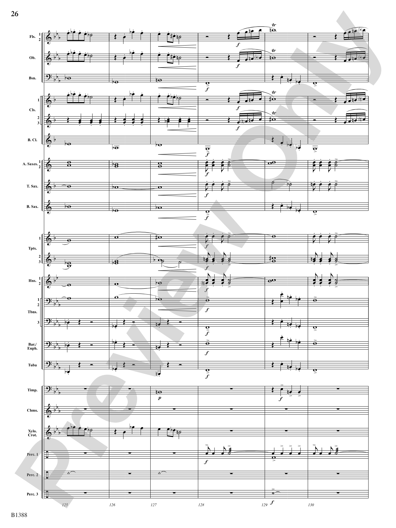 Four Moons: Concert Band Conductor Score & Parts