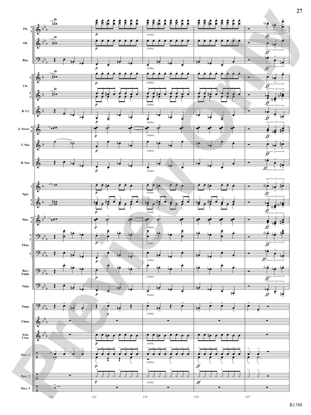 Four Moons: Concert Band Conductor Score & Parts