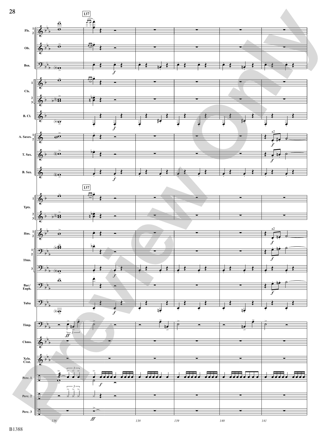 Four Moons: Concert Band Conductor Score & Parts