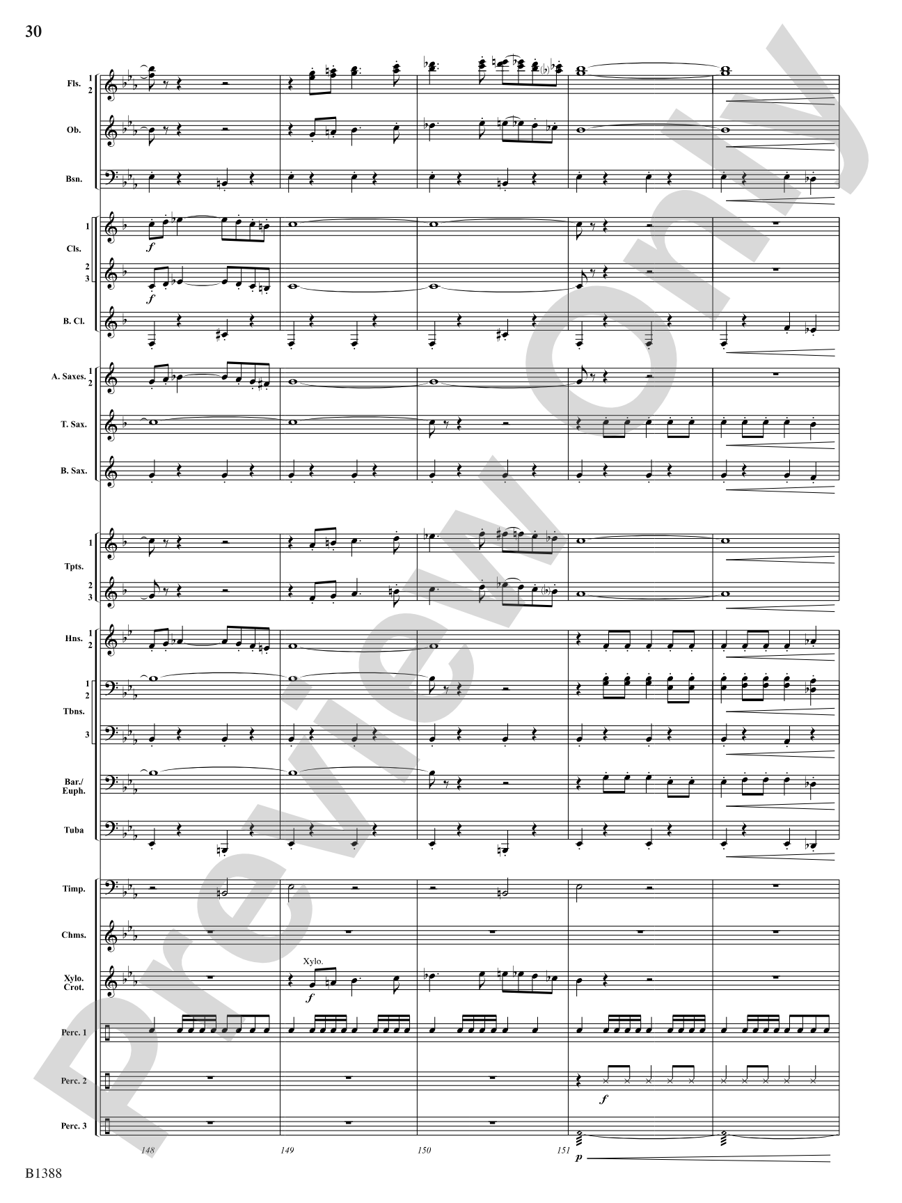 Four Moons: Concert Band Conductor Score & Parts