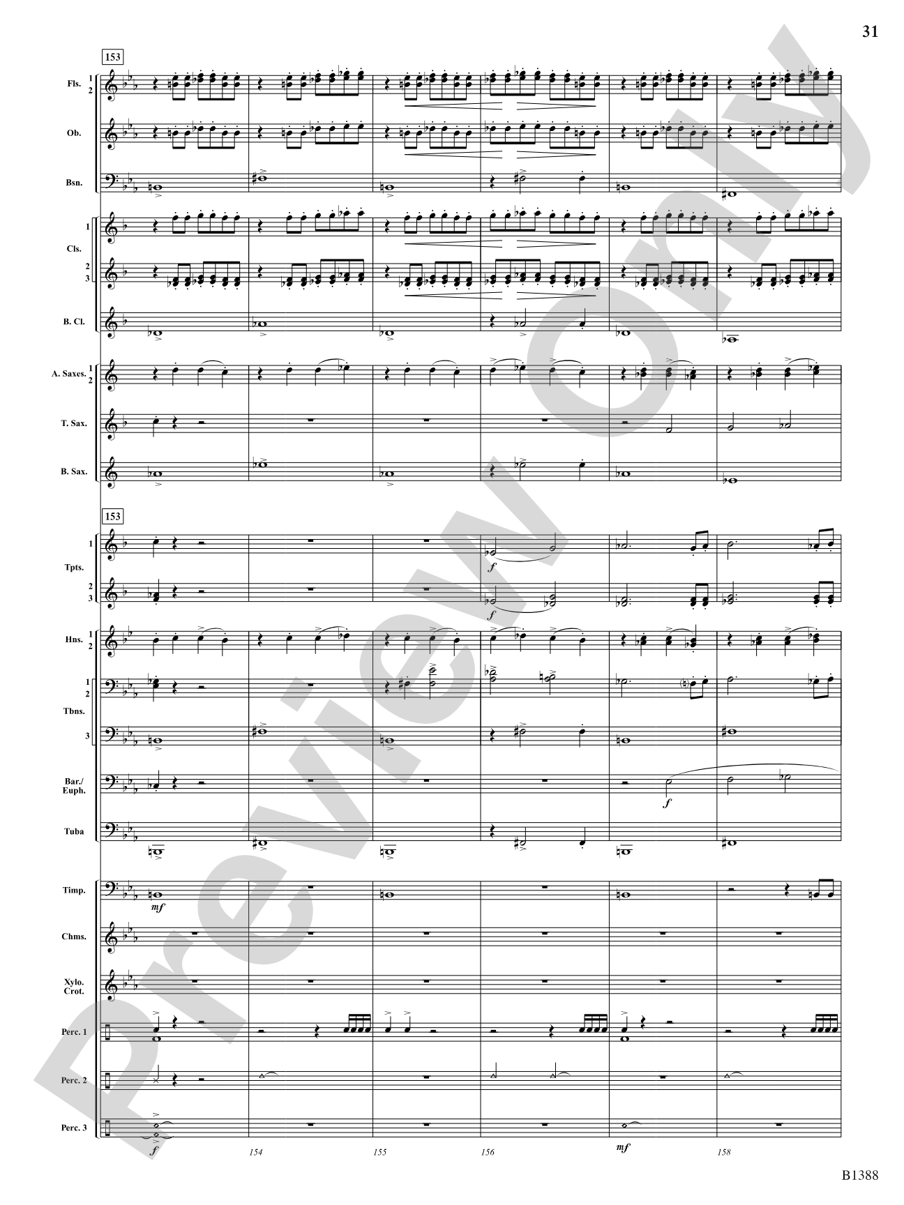 Four Moons: Concert Band Conductor Score & Parts