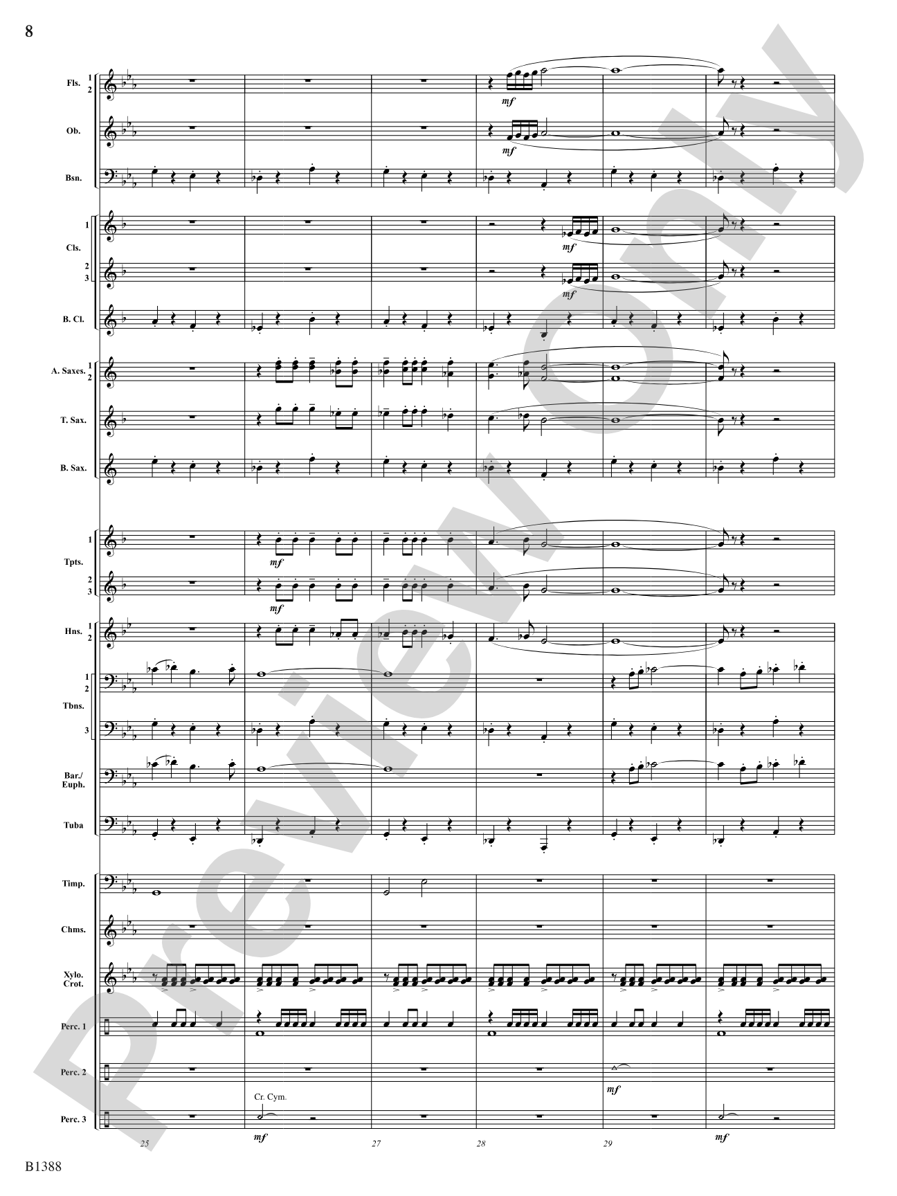 Four Moons: Concert Band Conductor Score & Parts