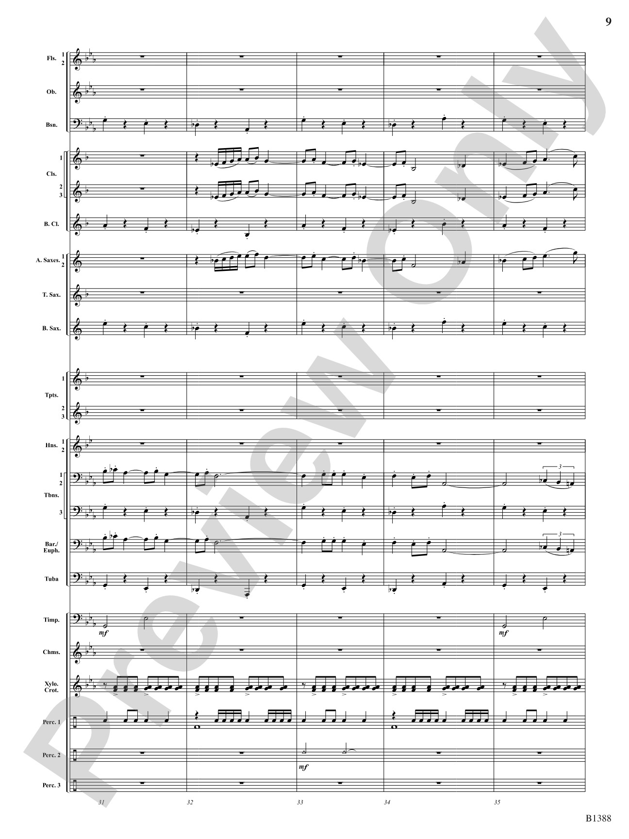 Four Moons: Concert Band Conductor Score & Parts