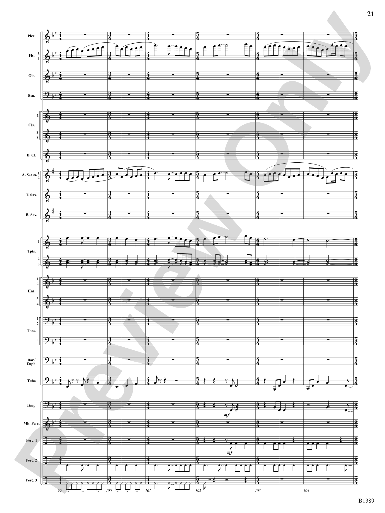 American Visions: Concert Band Conductor Score & Parts