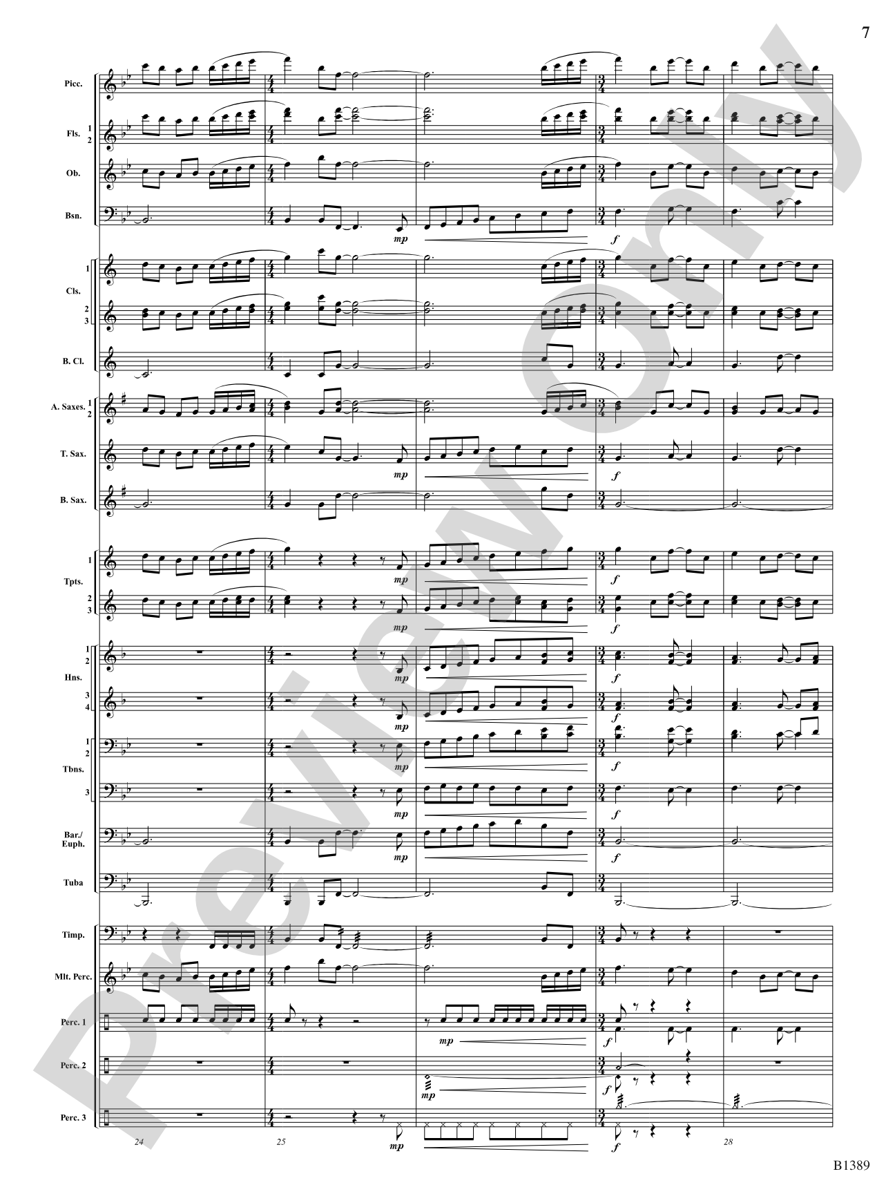American Visions: Concert Band Conductor Score & Parts