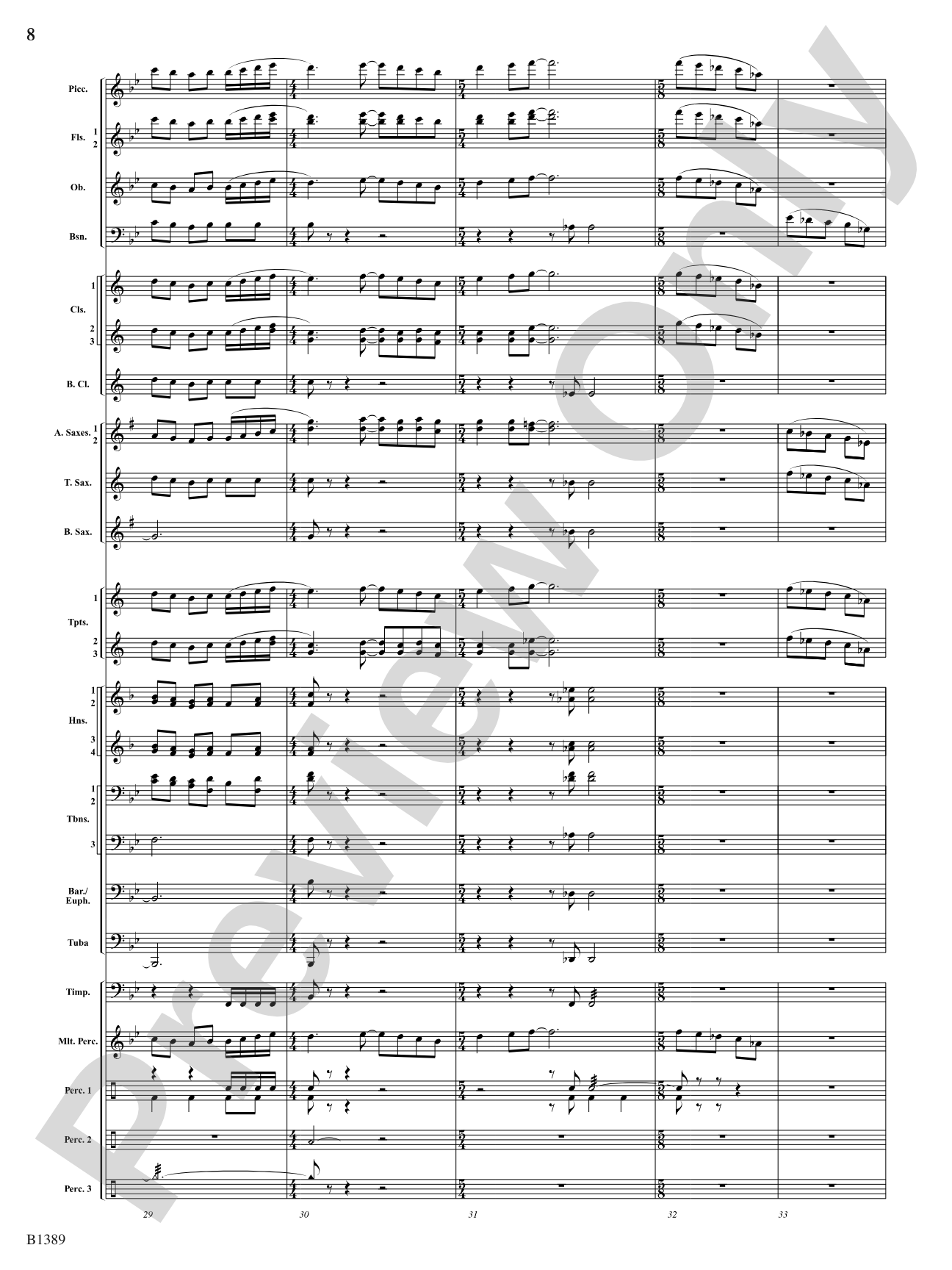 American Visions: Concert Band Conductor Score & Parts