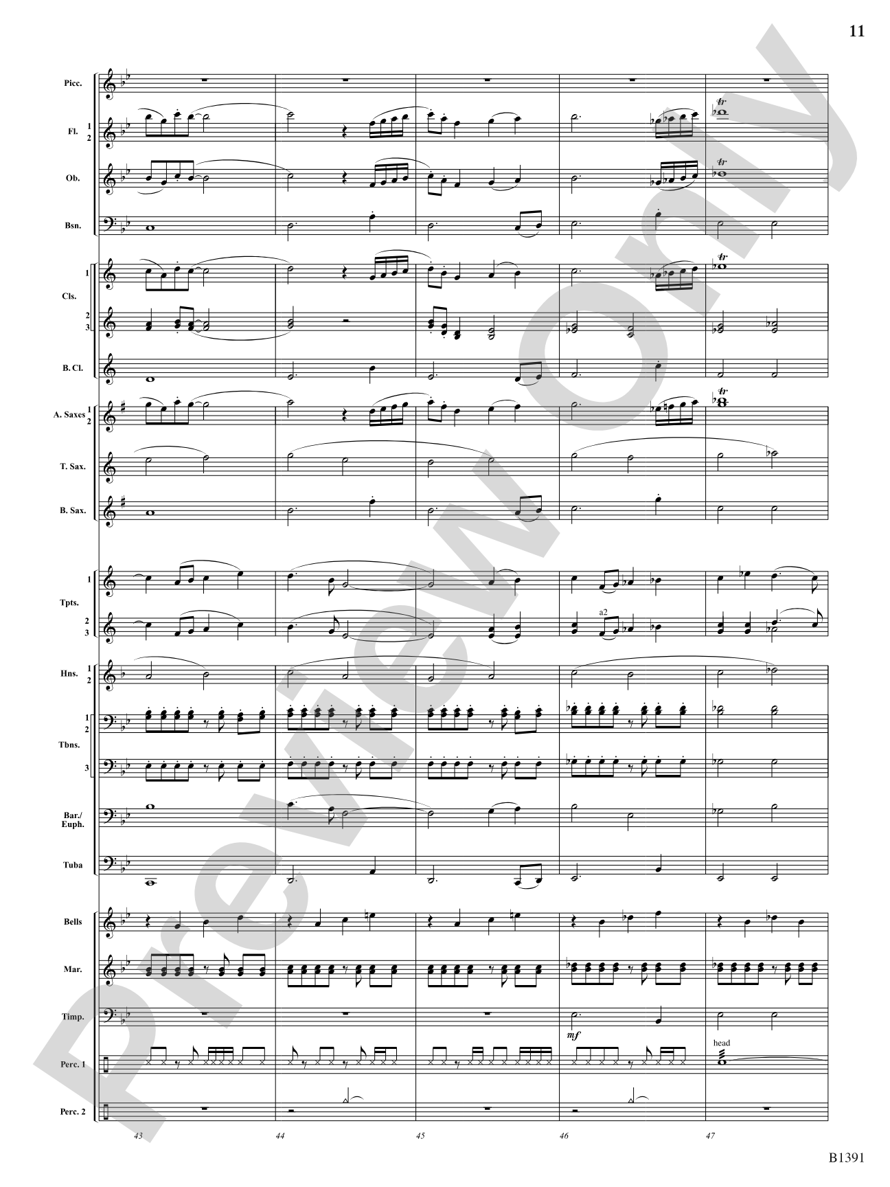 Sunburst: Concert Band Conductor Score & Parts