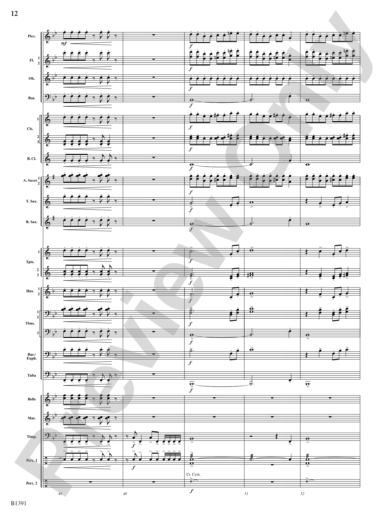 Sunburst: Concert Band Conductor Score & Parts