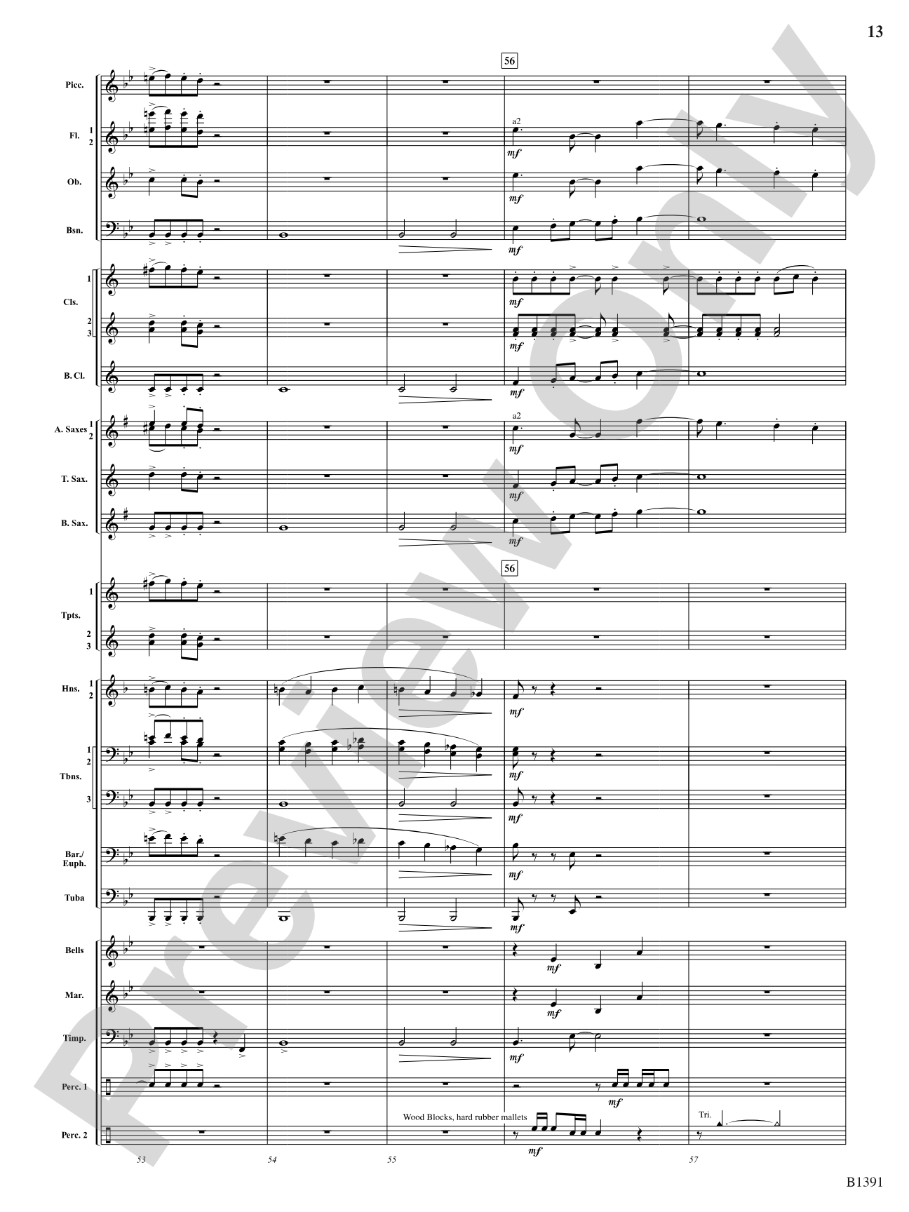 Sunburst: Concert Band Conductor Score & Parts