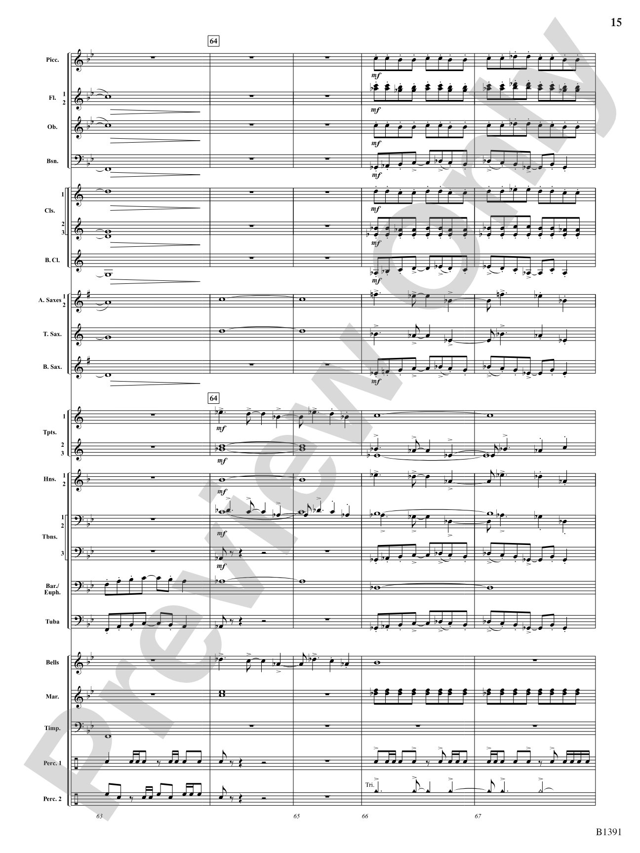 Sunburst: Concert Band Conductor Score & Parts