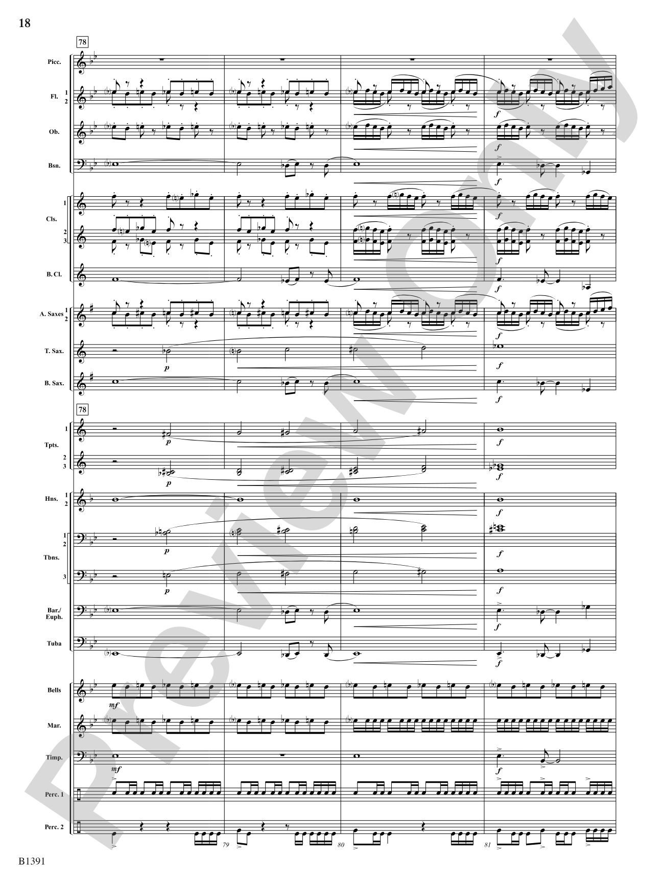 Sunburst: Concert Band Conductor Score & Parts