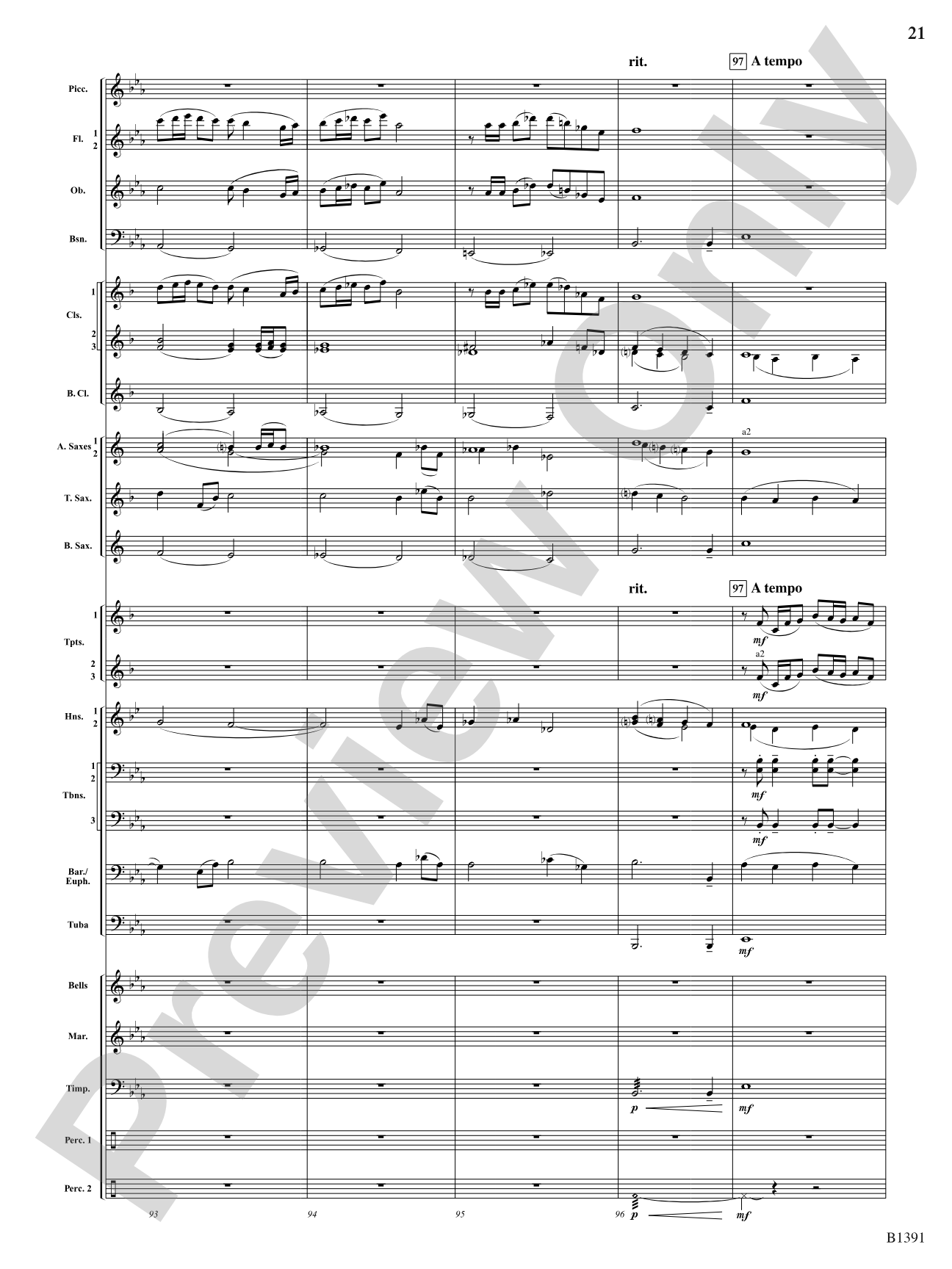 Sunburst: Concert Band Conductor Score & Parts