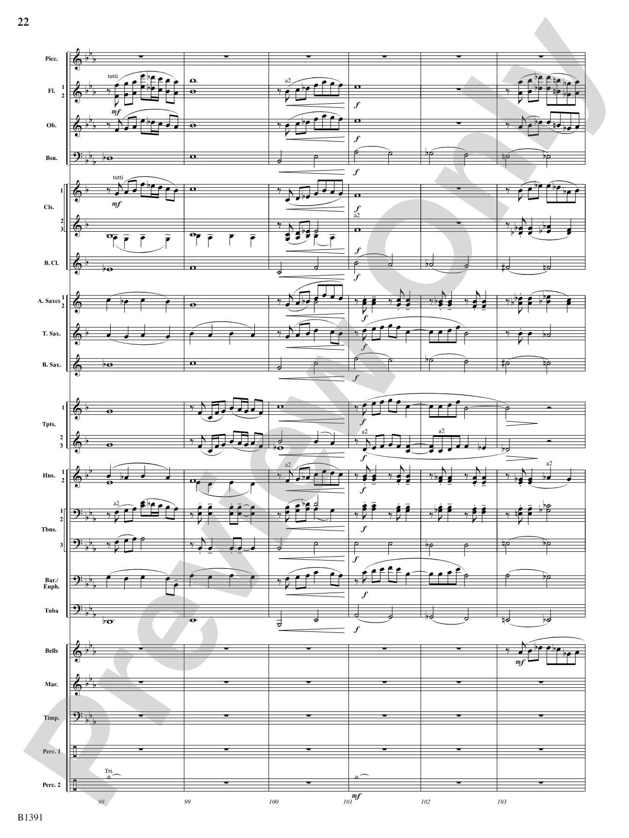 Sunburst: Concert Band Conductor Score & Parts