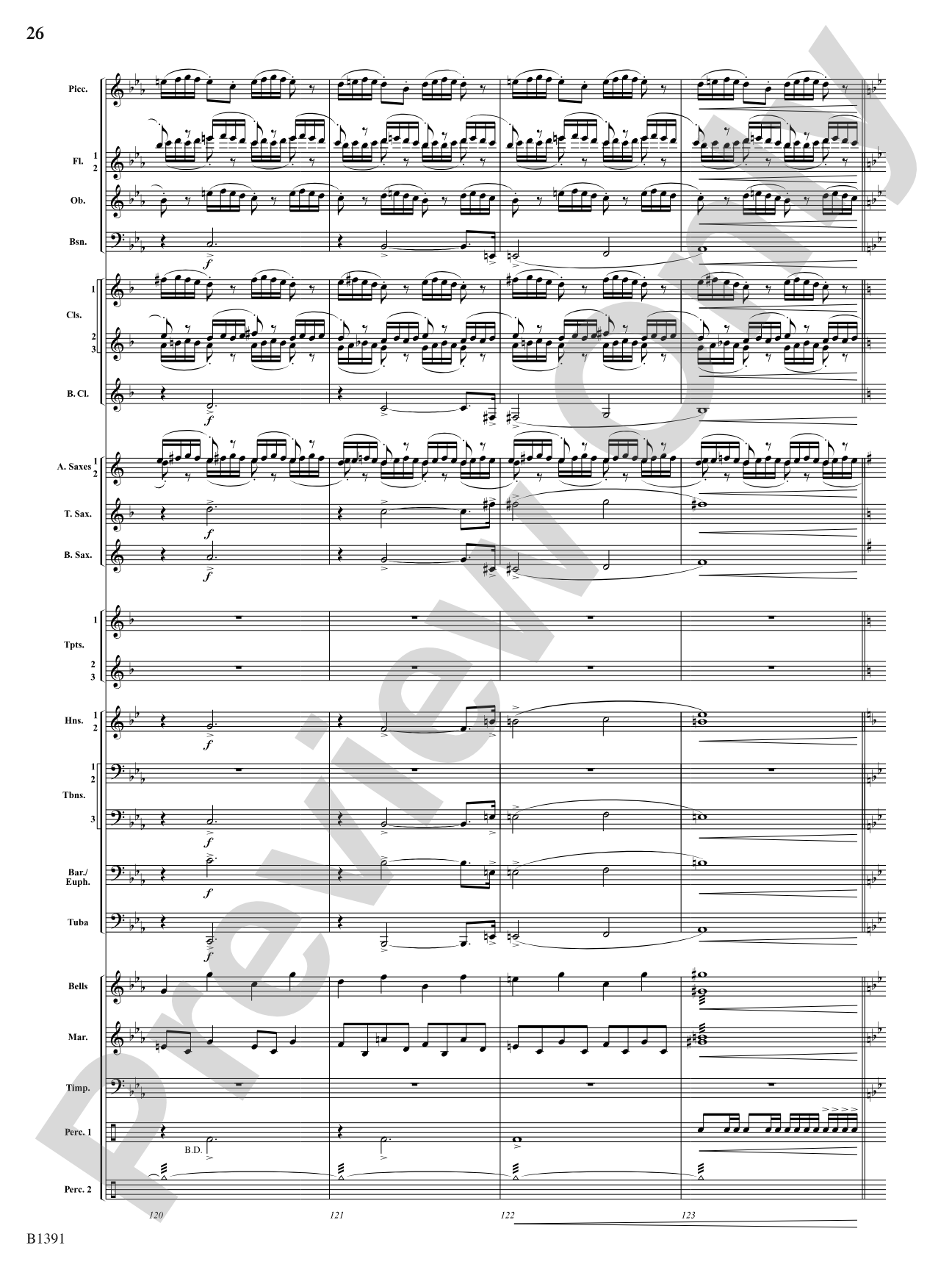 Sunburst: Concert Band Conductor Score & Parts
