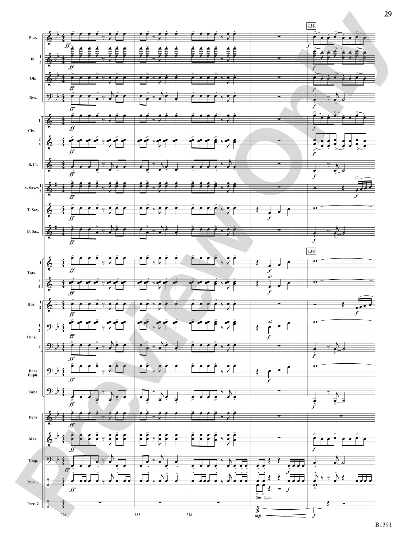 Sunburst: Concert Band Conductor Score & Parts