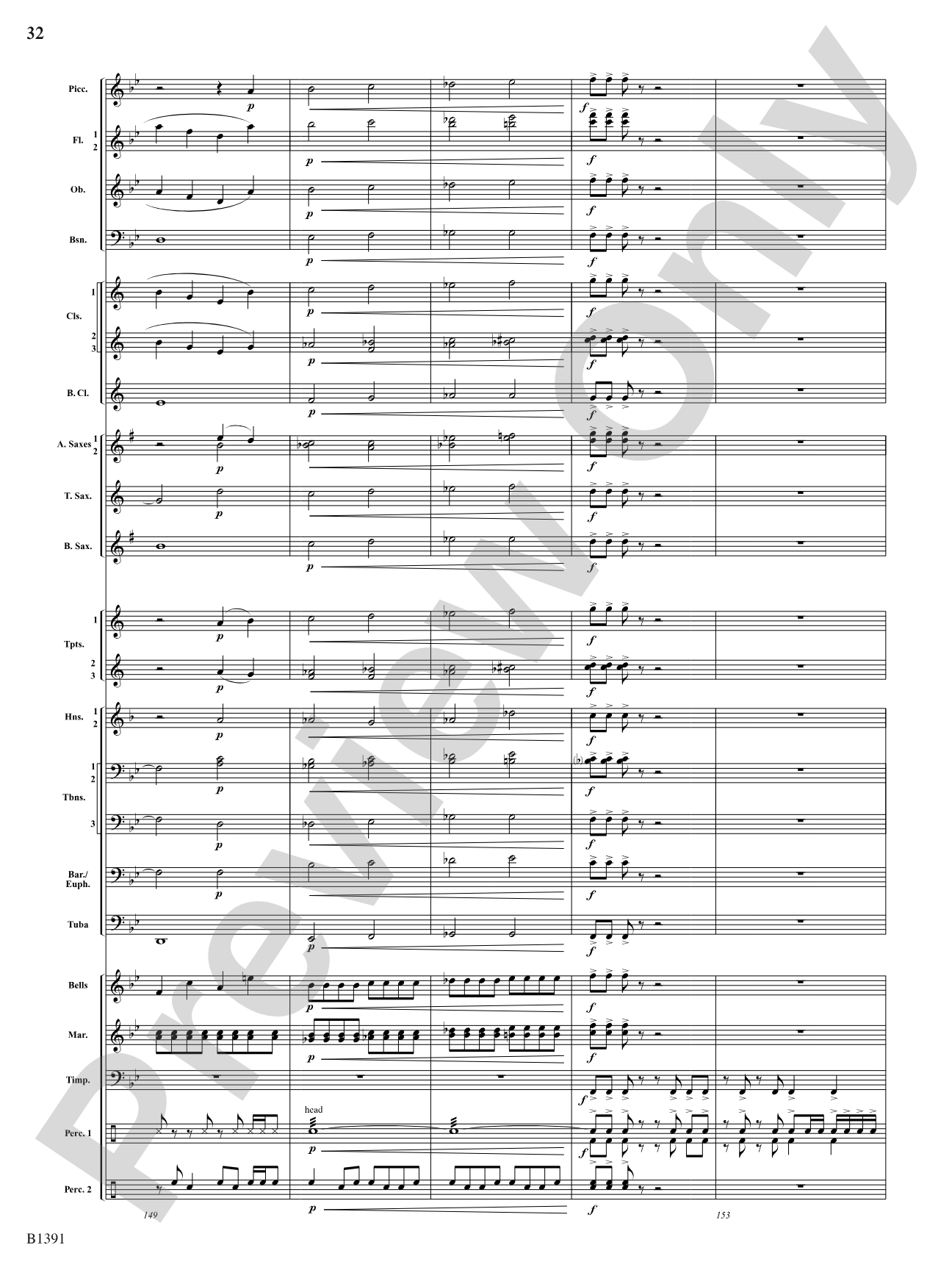 Sunburst: Concert Band Conductor Score & Parts