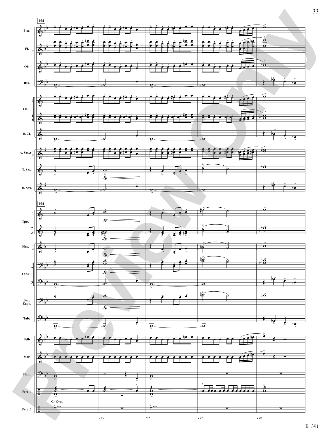 Sunburst: Concert Band Conductor Score & Parts