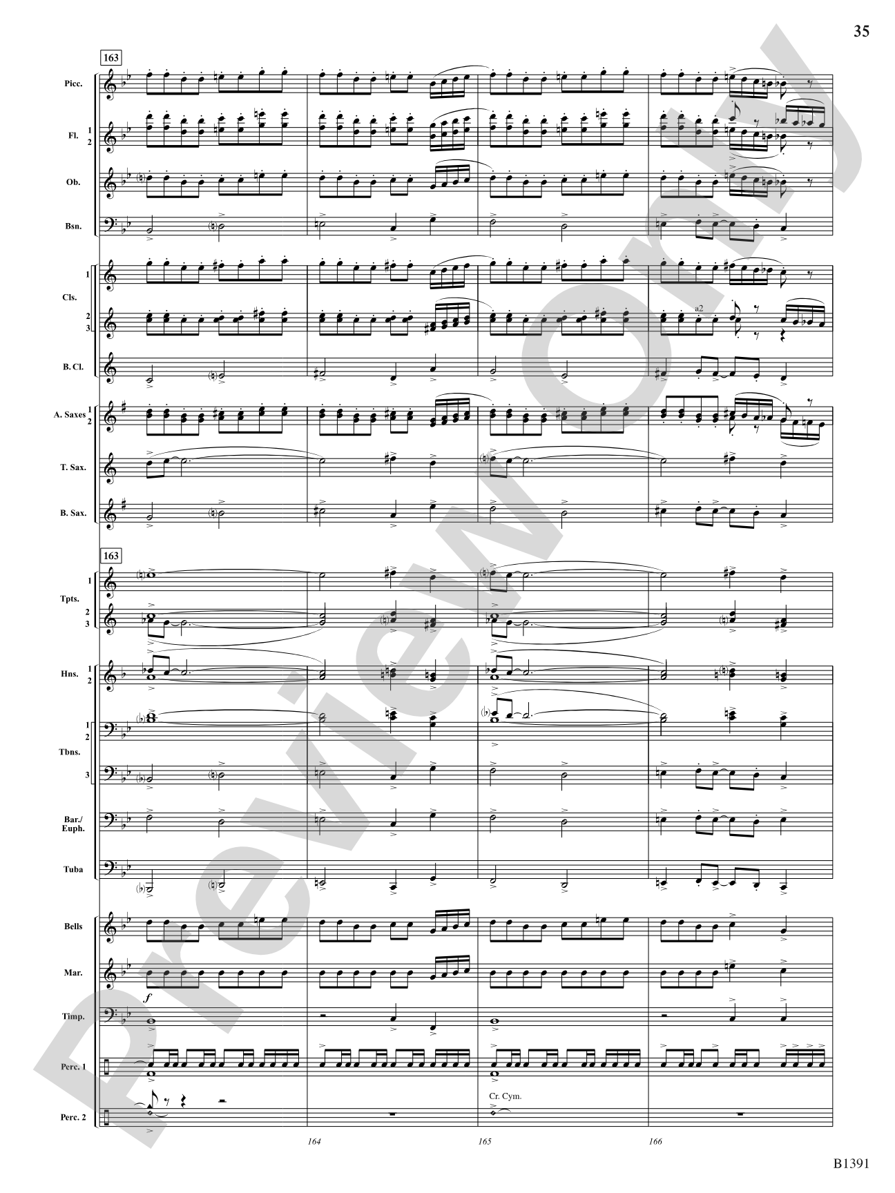 Sunburst: Concert Band Conductor Score & Parts