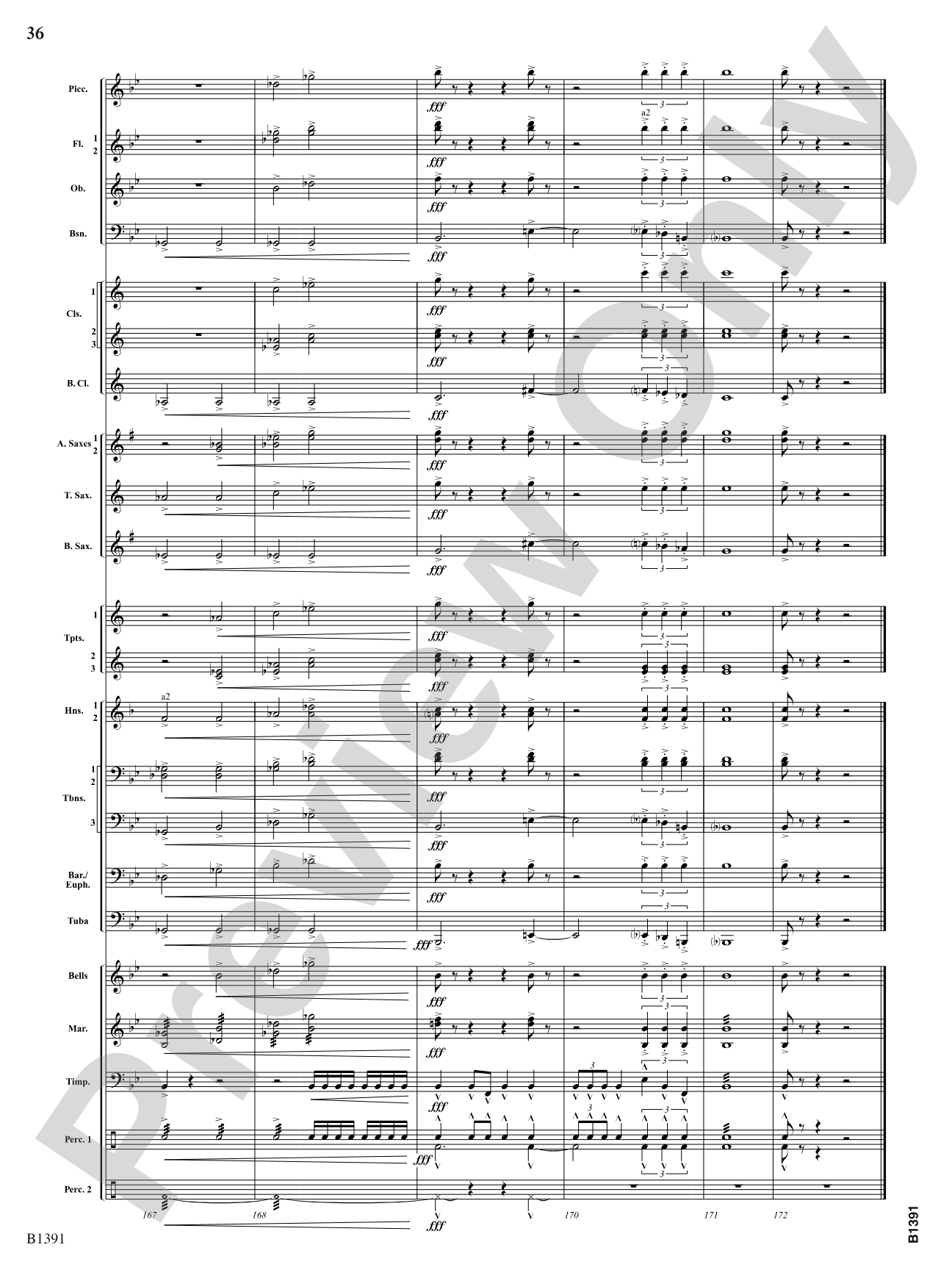 Sunburst: Concert Band Conductor Score & Parts